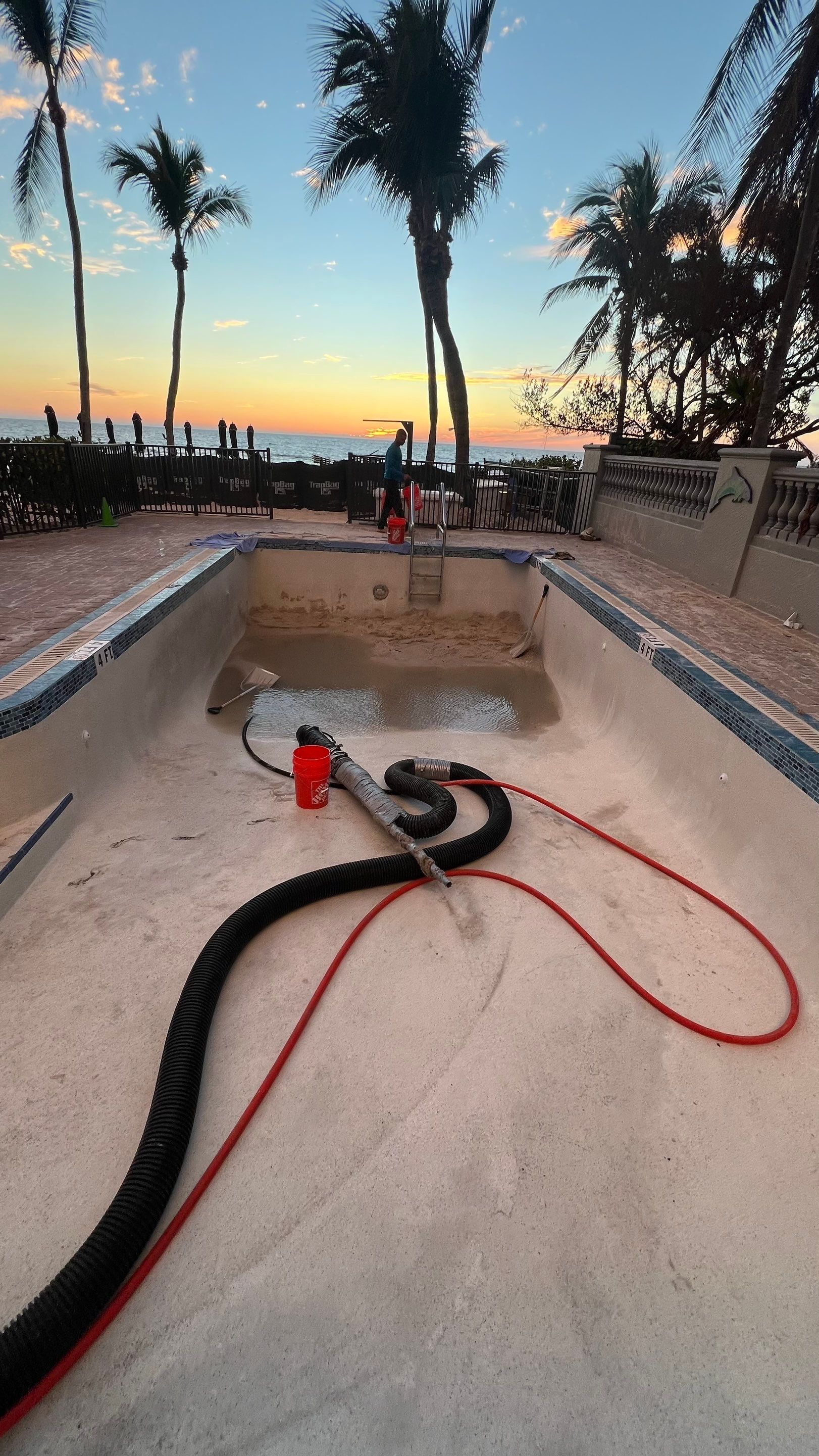 Naples Resort Pool Cleanout and Stormwater System Maintenance by Don Mar, Inc. Storm Water Solutions