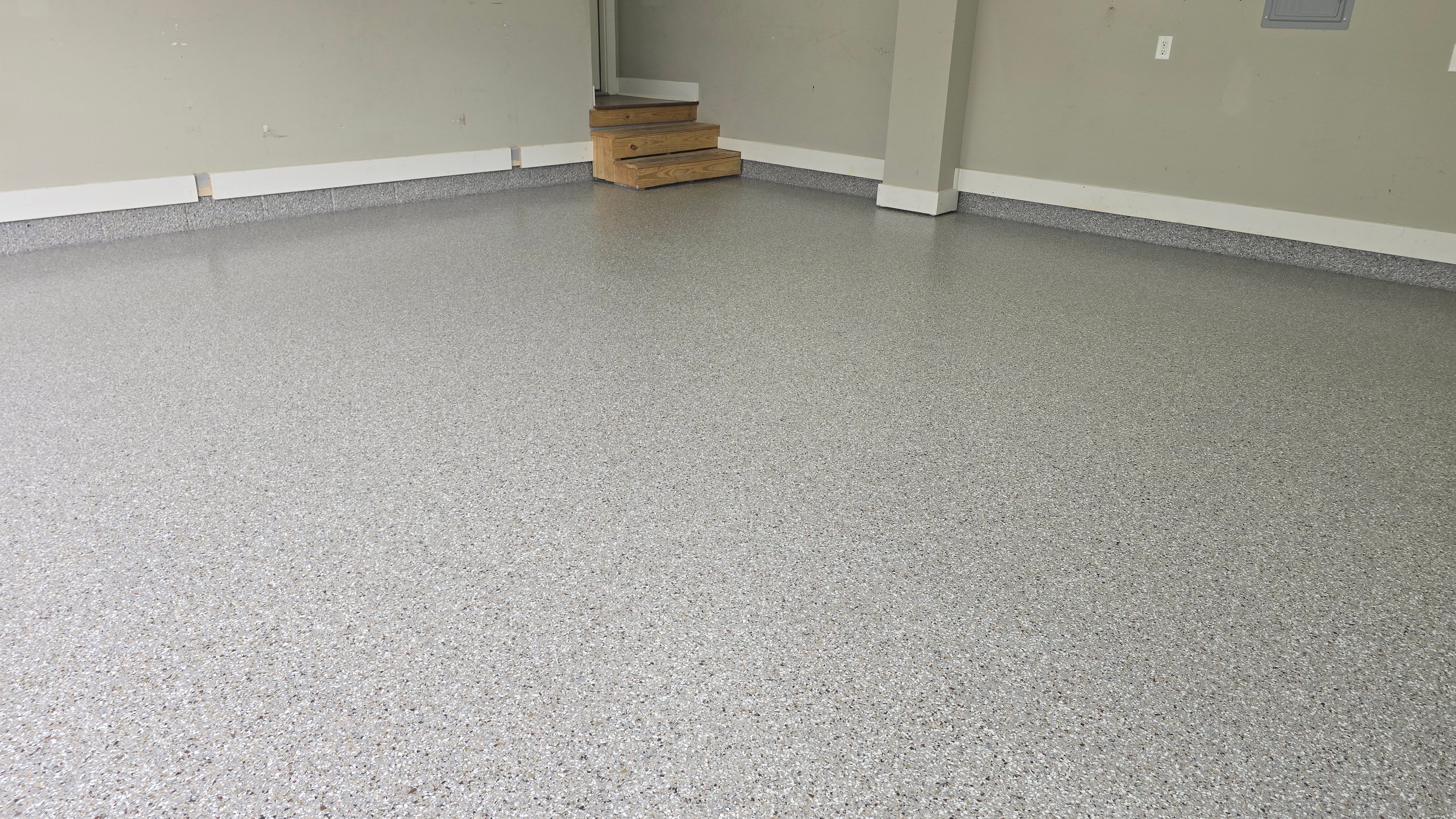 Garage using Creekbed by Elite Floor Solutions