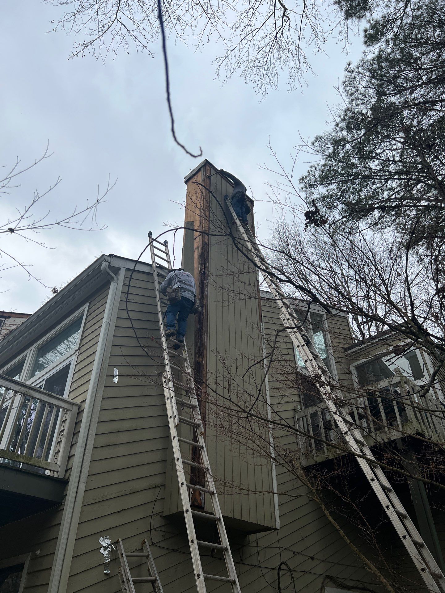 Exterior Painting with Accent Color and James Hardie Siding Installation in Marietta, GA by Nelson Exteriors