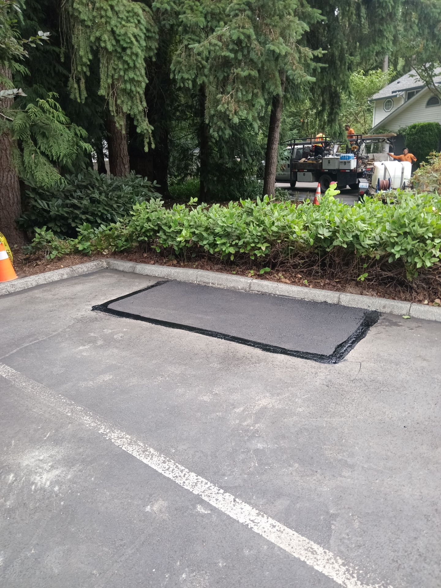 Curb Repaint | Seattle  by Jireh Asphalt & Concrete Inc 