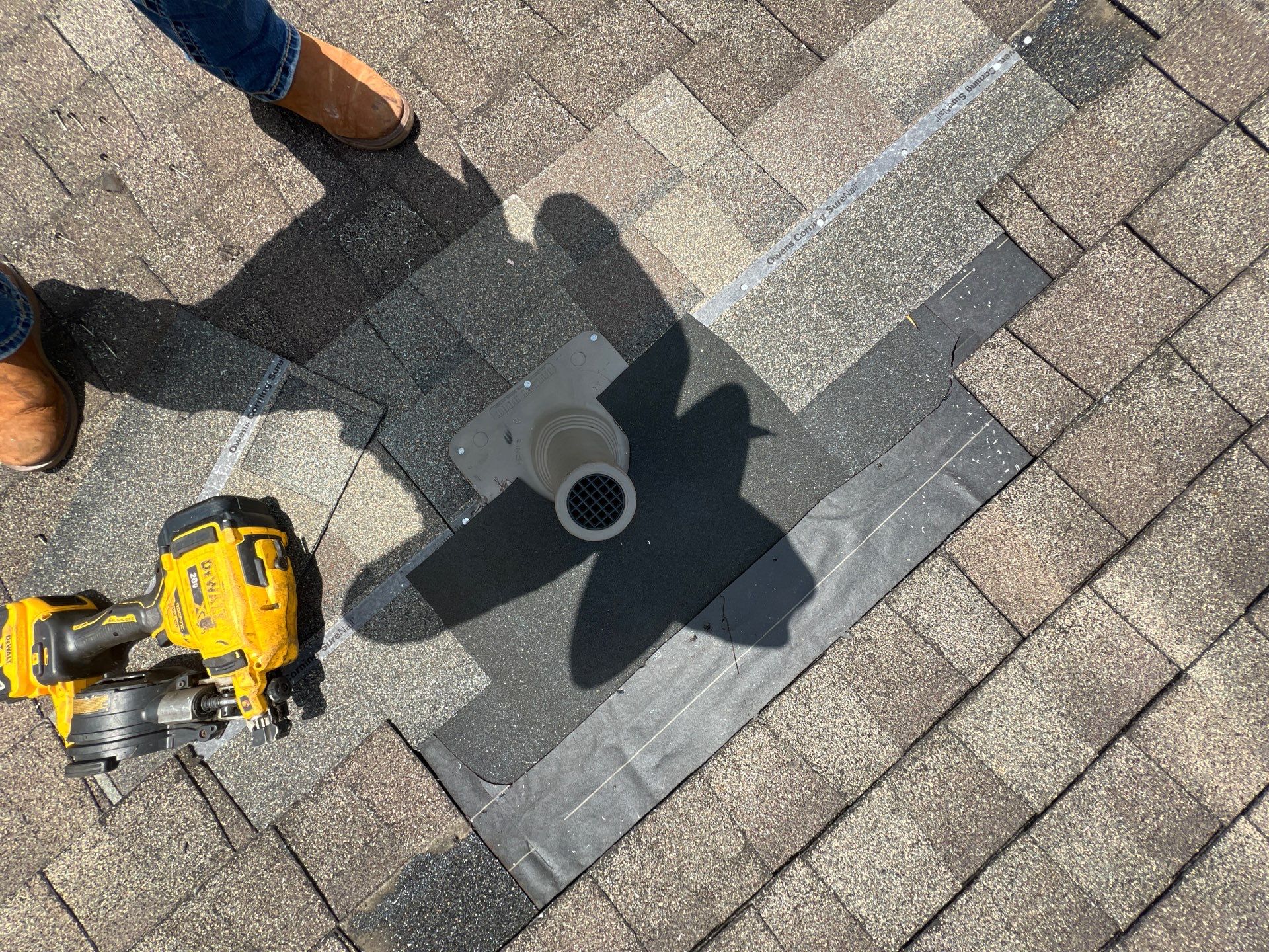 Hail Damage using Owen's Corning Duration (Lifetime) Shingles by Roof Repair Services LLC