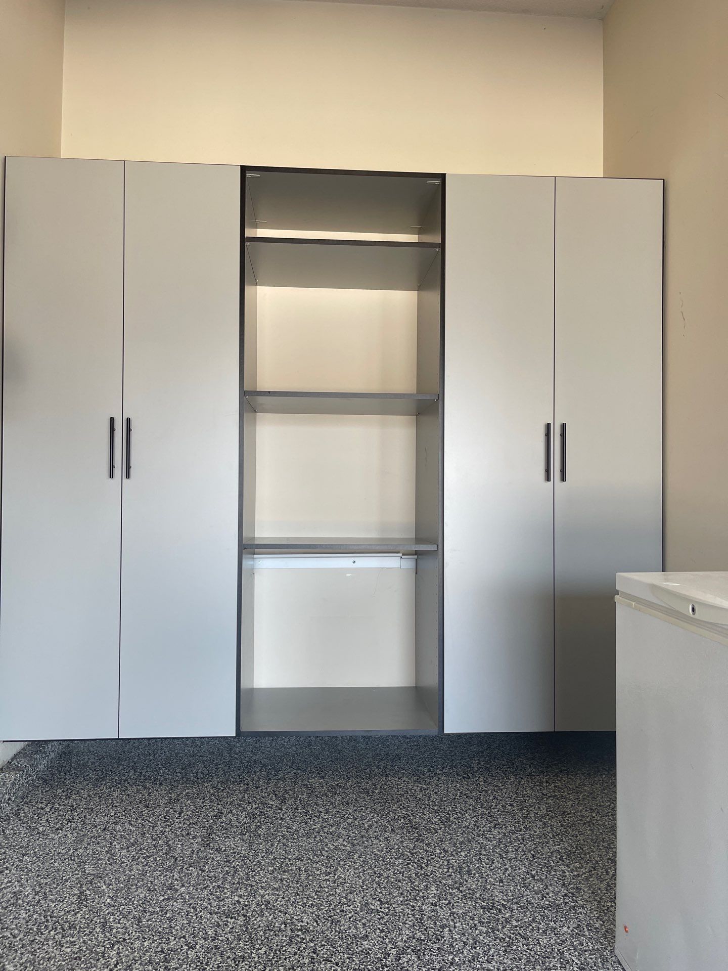 Steve C. adds cabinet storage to garage!  by Banner Garage