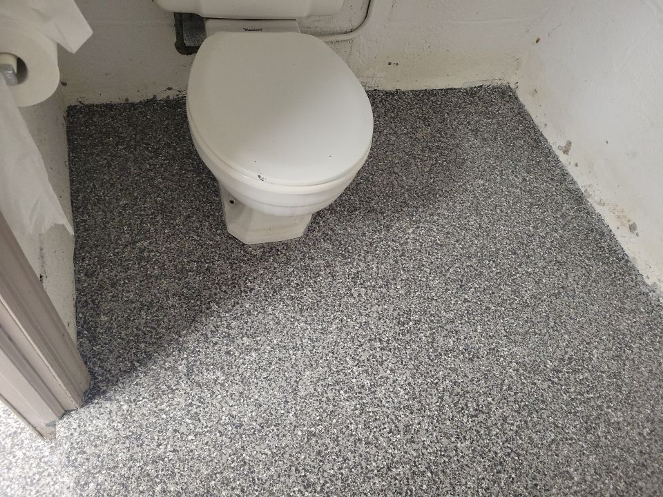 Laundry Room Floor Coating using Penntek- Silver Creek by Spectrum Painting, LLC