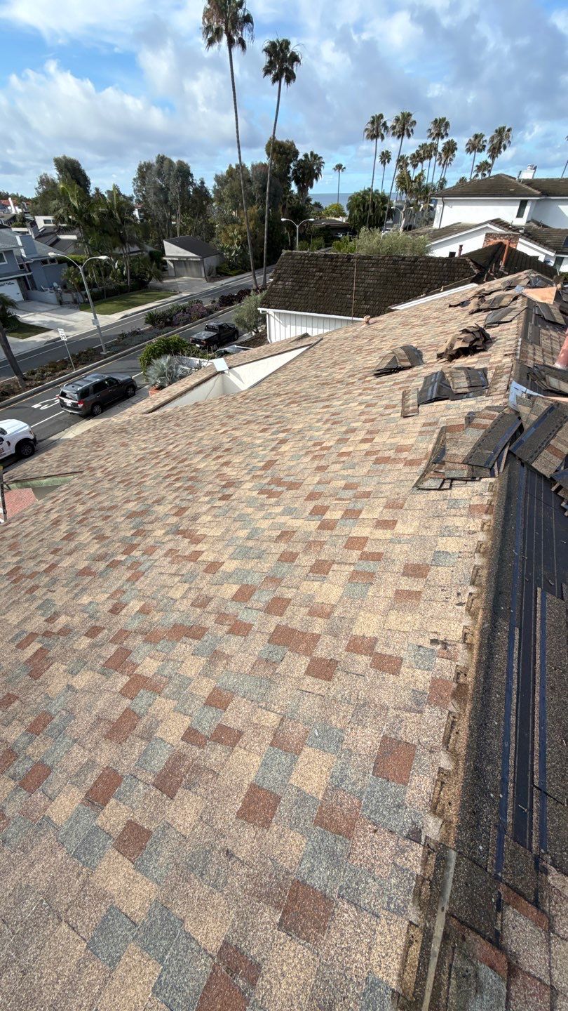 Complete Architectural Shingle Roof Replacement in San Clemente by Reliable Roofing San Diego Inc.