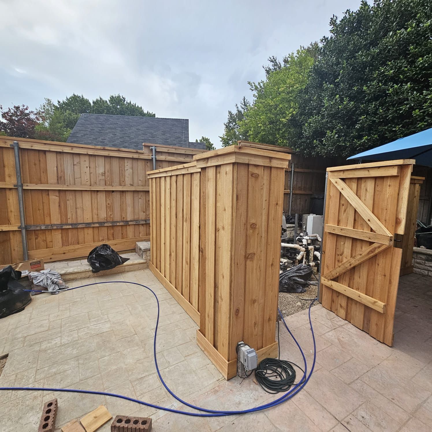 Fence & Concrete Patio by EL-GC LLC 