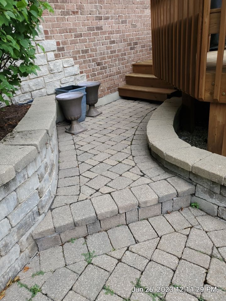Brick paver clean, sand and seal.  using Surebond SB-1300 by Northern Power Washing LLC.