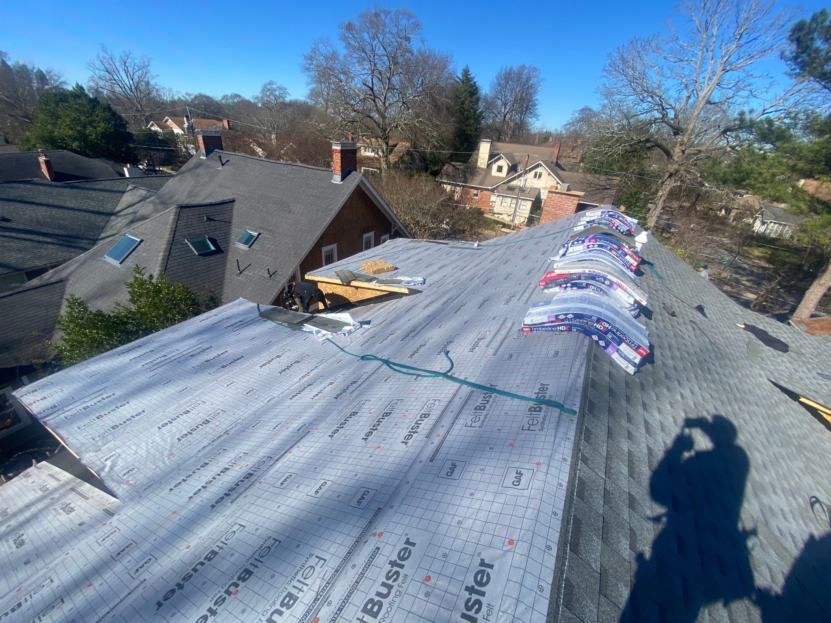 Residential Roofing Installation after an extension by Georgia Roof Advisors