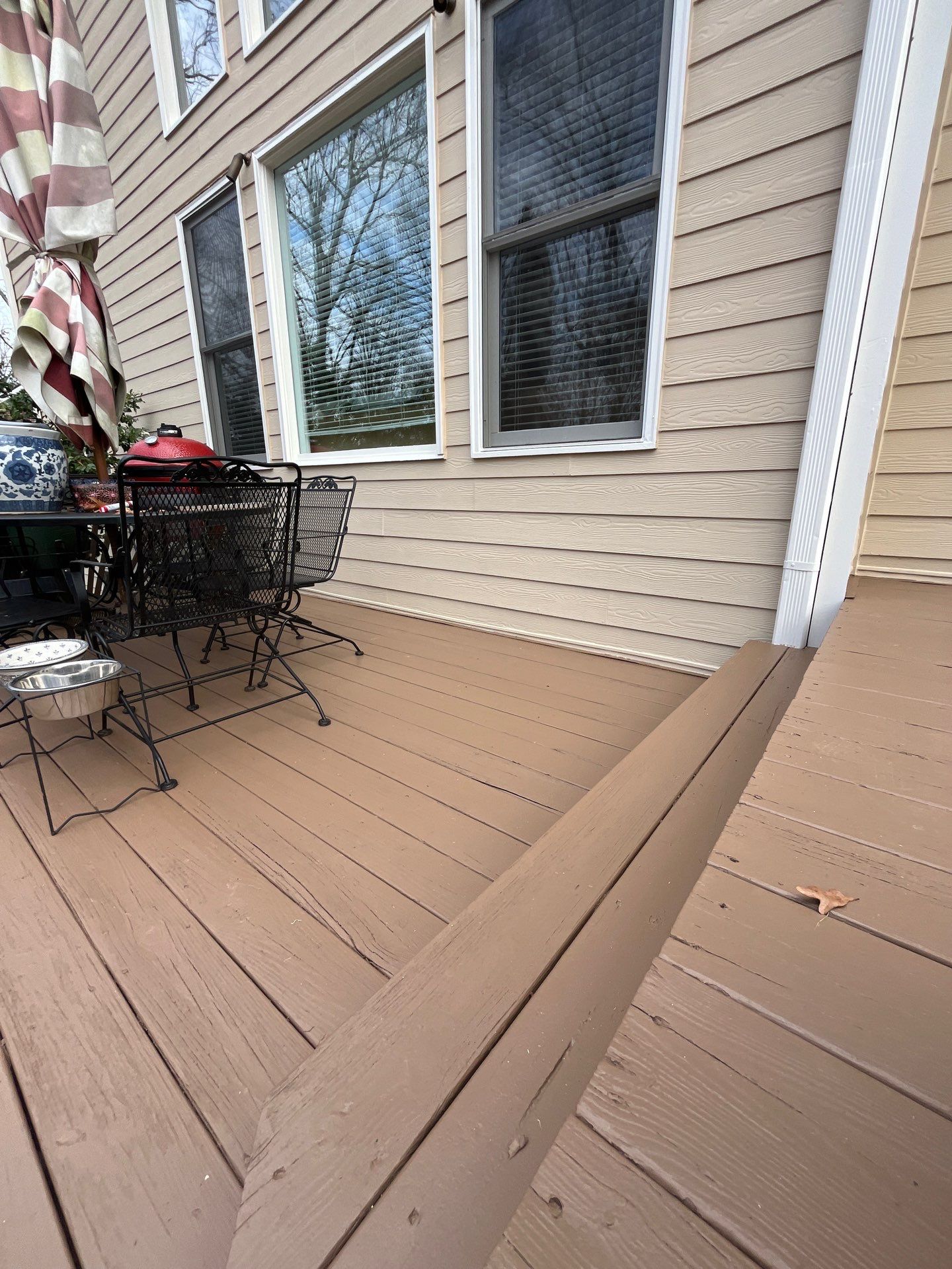 Exterior and Deck of home in Sugar Hill by Five Star Painting