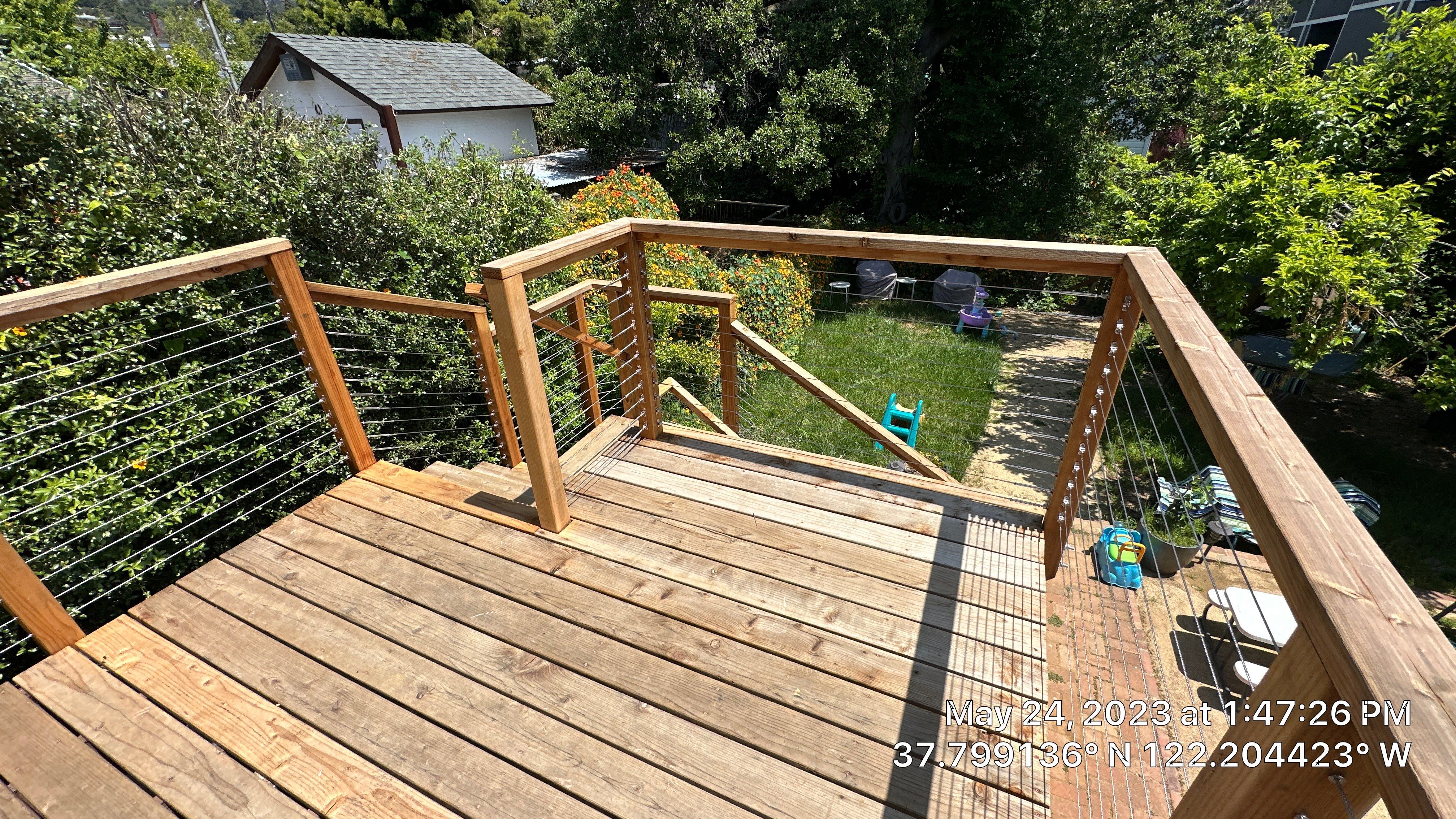 Deck Refinish  by Herrera’s Bay Area Painting inc.