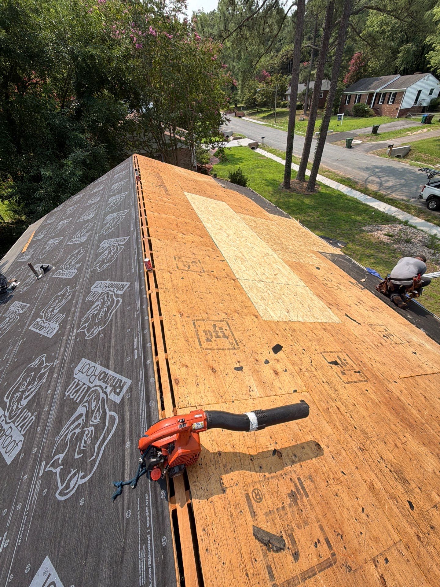 Asphalt Shingle Roof Replacement and Gutter Installation in Richmond by Cade Construction