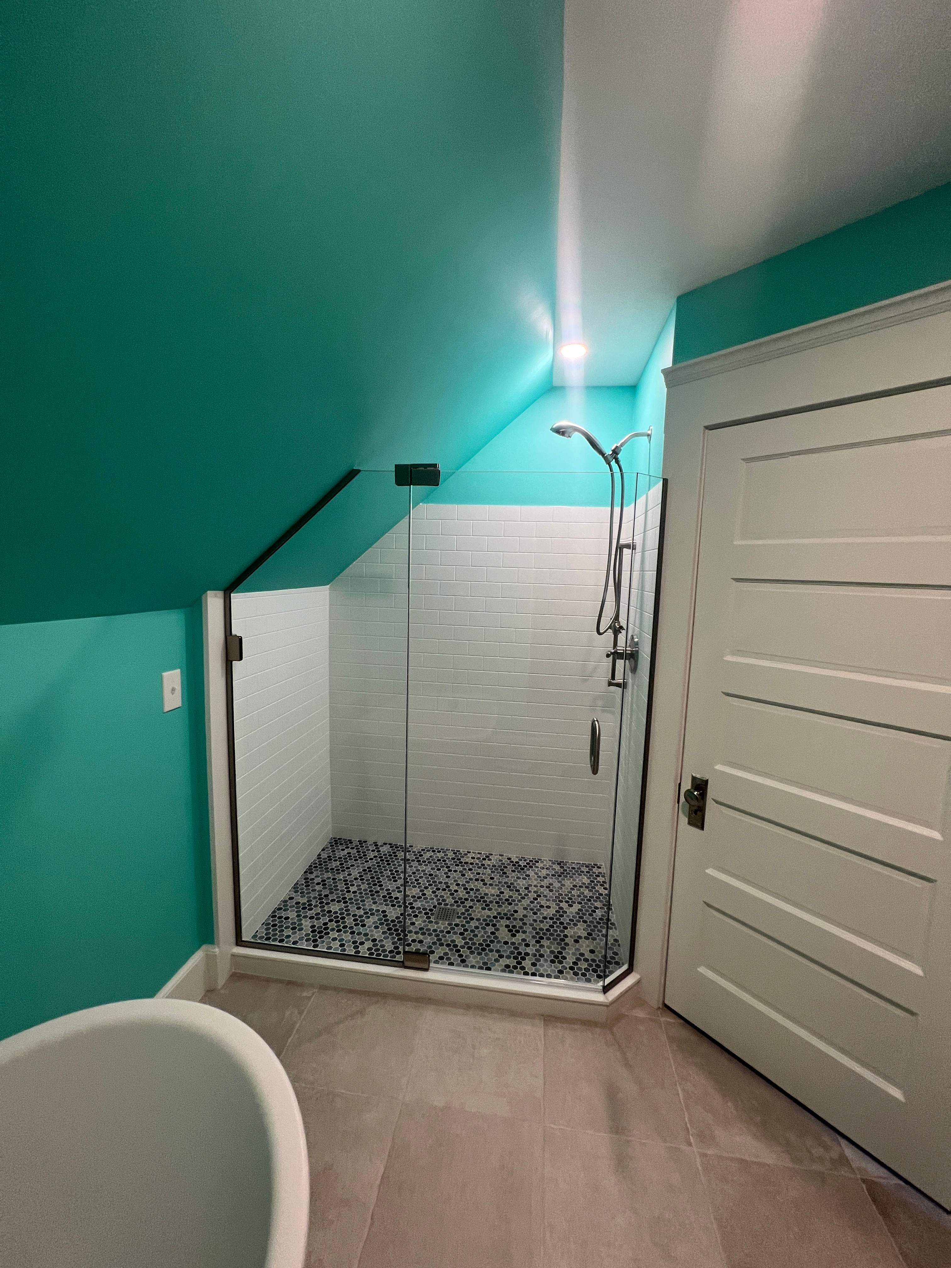 Bathroom Remodel w/ Swanstone Shower Walls & Slipper Tub by Chagnon Building & Remodeling LLC