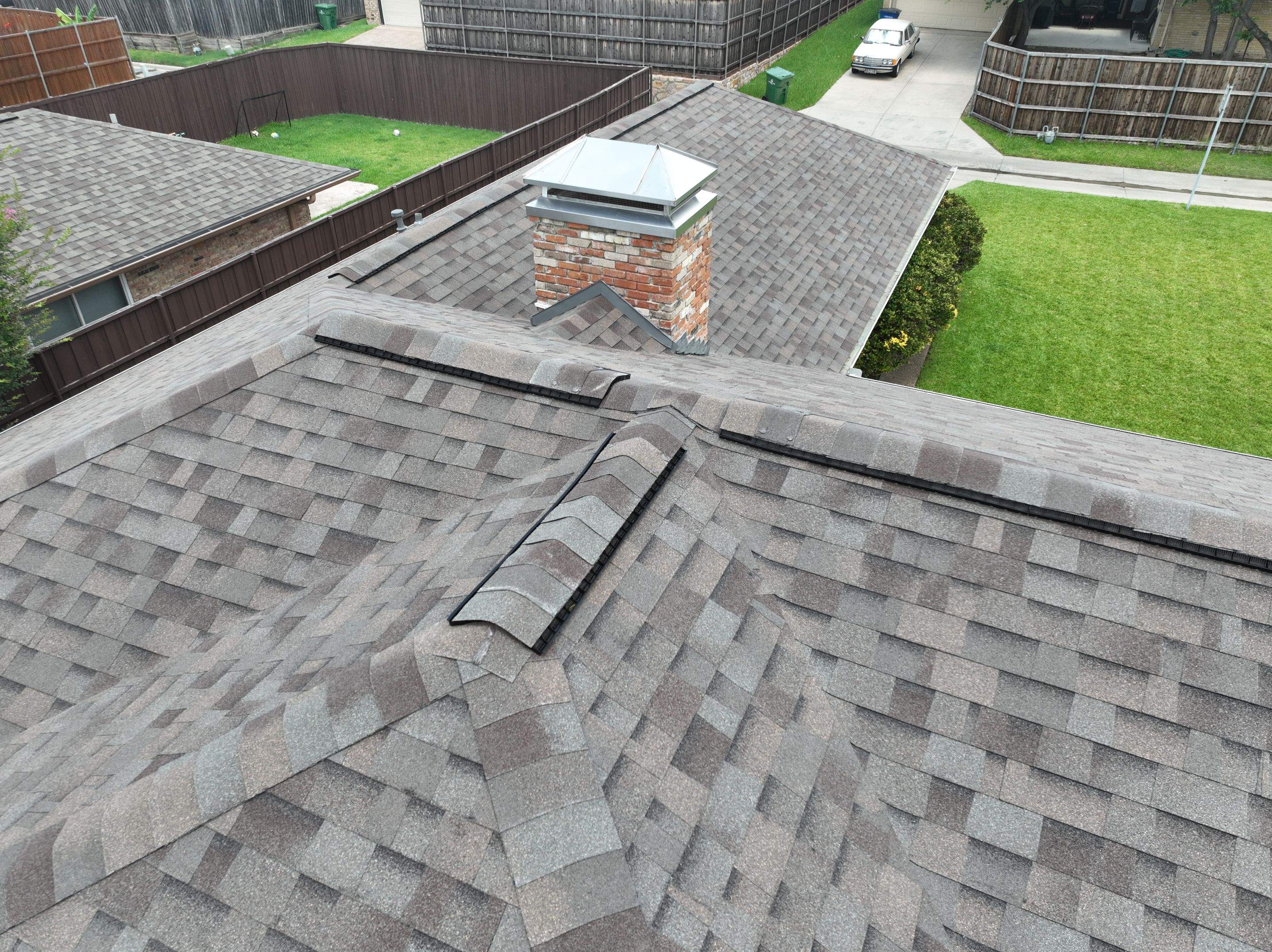 Residential Roofing Installation using Malarkey Highlander Natural Wood by OneSource Roofing and Restoration