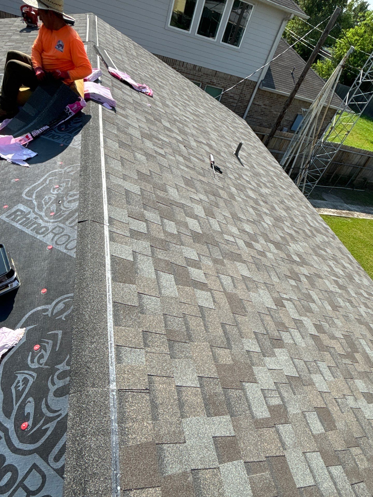 Residential Roofing Installation using Owen's Corning Duration (Lifetime) Shingles by Roof Repair Company