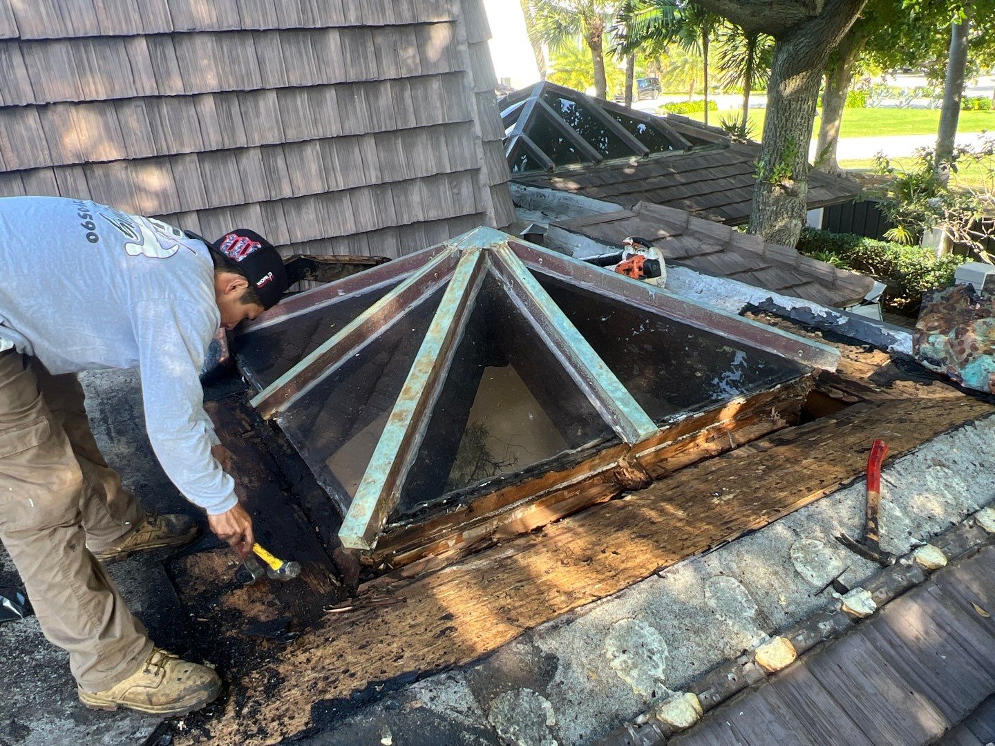 Gatehouse Rd., Sea Ranch Lakes, FL (Skylight Repair) by G&J Roofing 