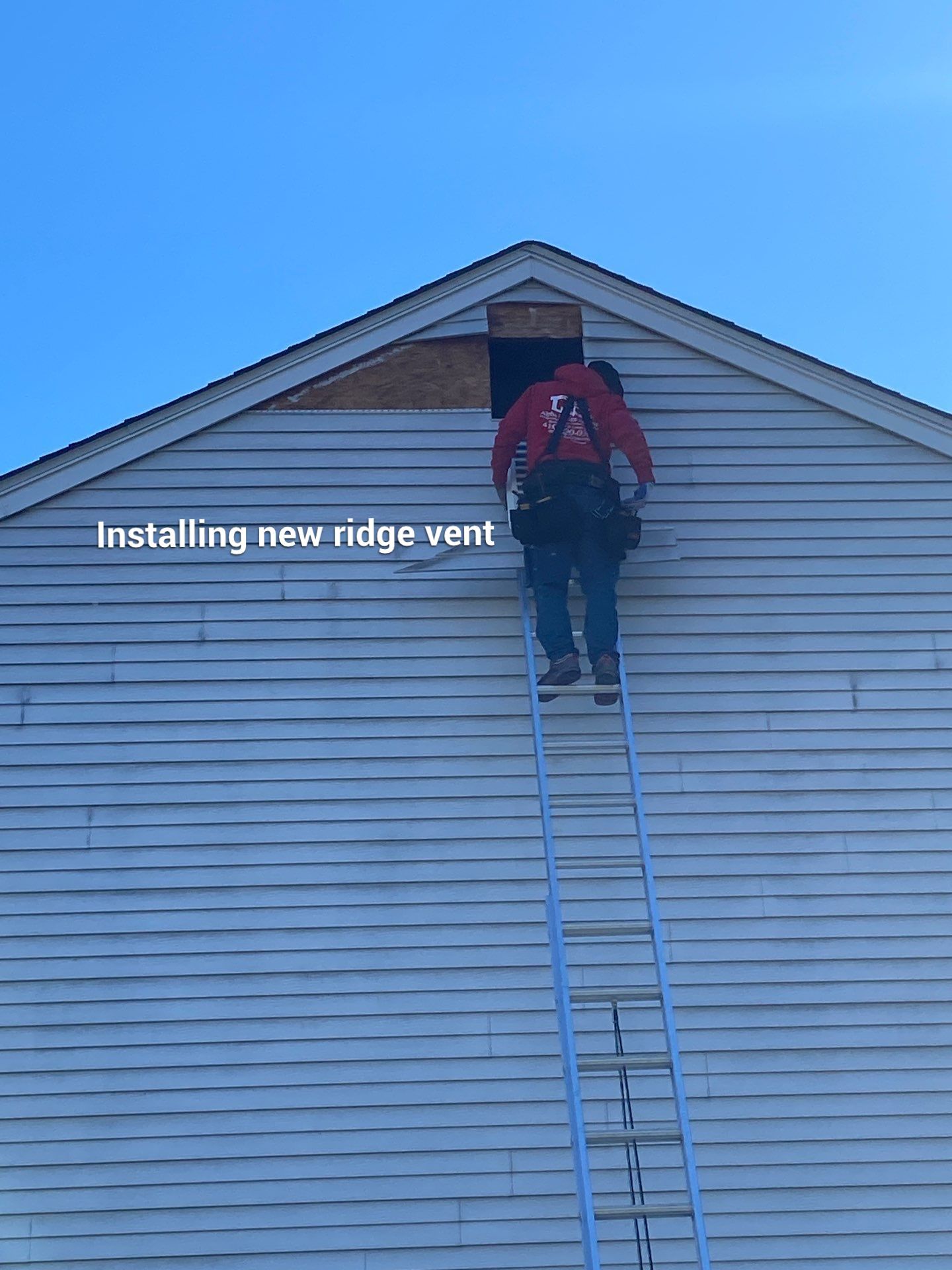 Installed new gable vent by Alpha Design Services