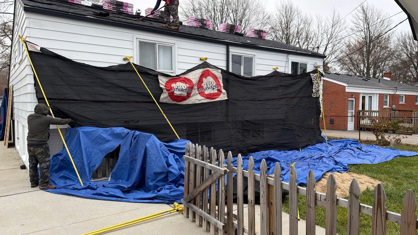 Roof Replacement using Owens Corning Onyx Black by 180 Contractors