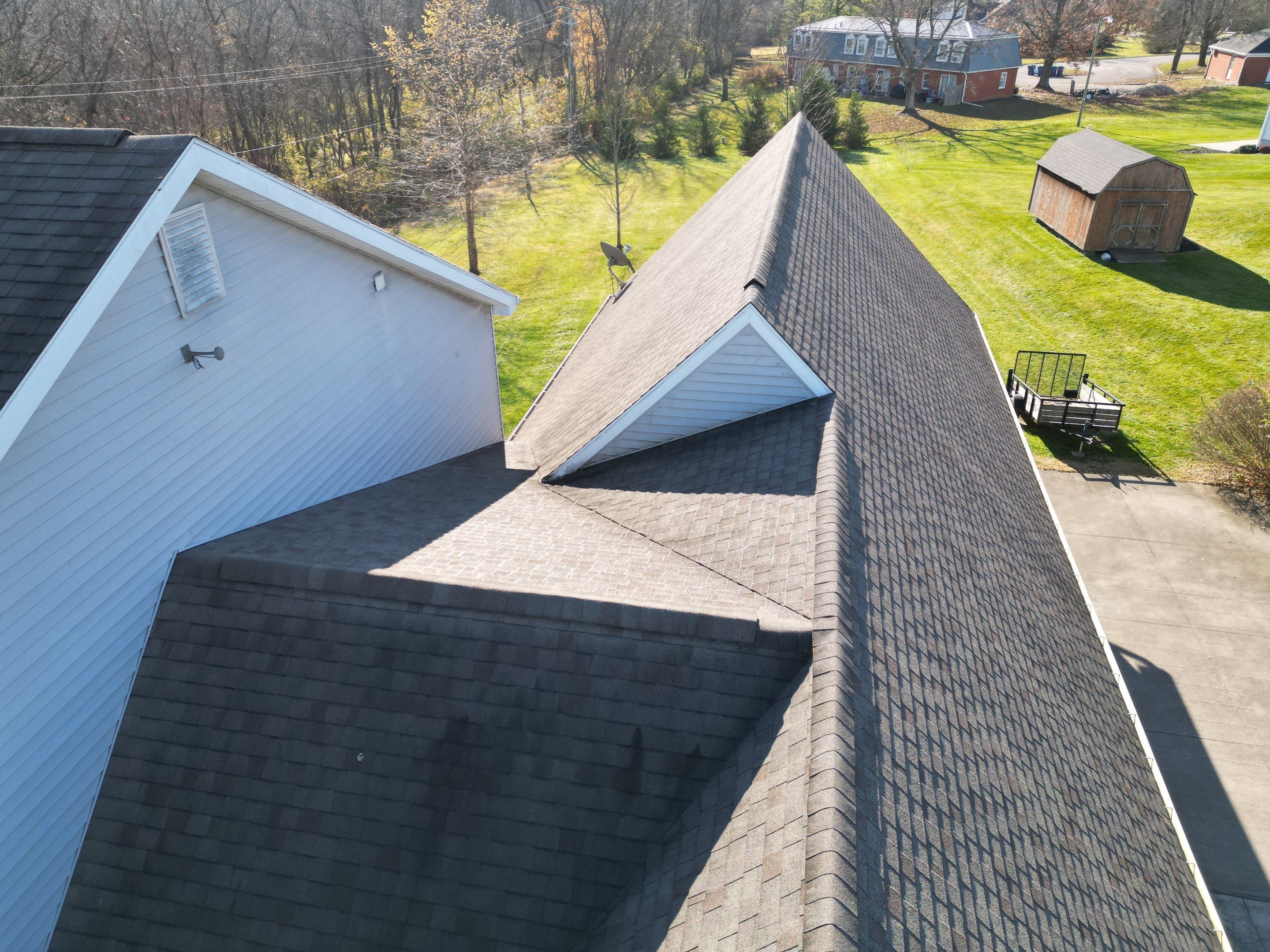 Residential Roofing Installation using Performance Panel Metal - Frost Black by RoofX 