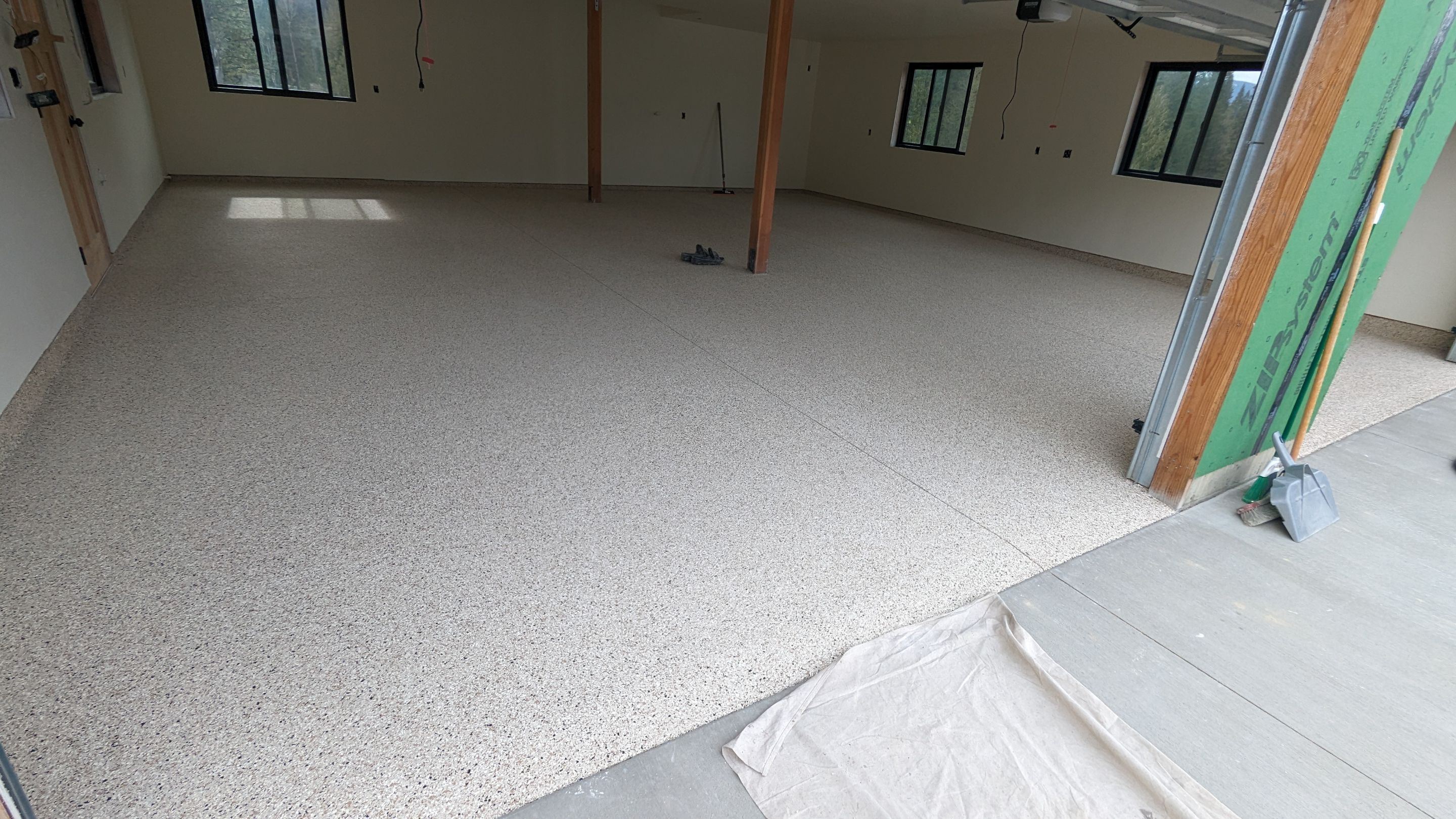 Garage Transformation using Driftwood by Croc Coatings, LLC