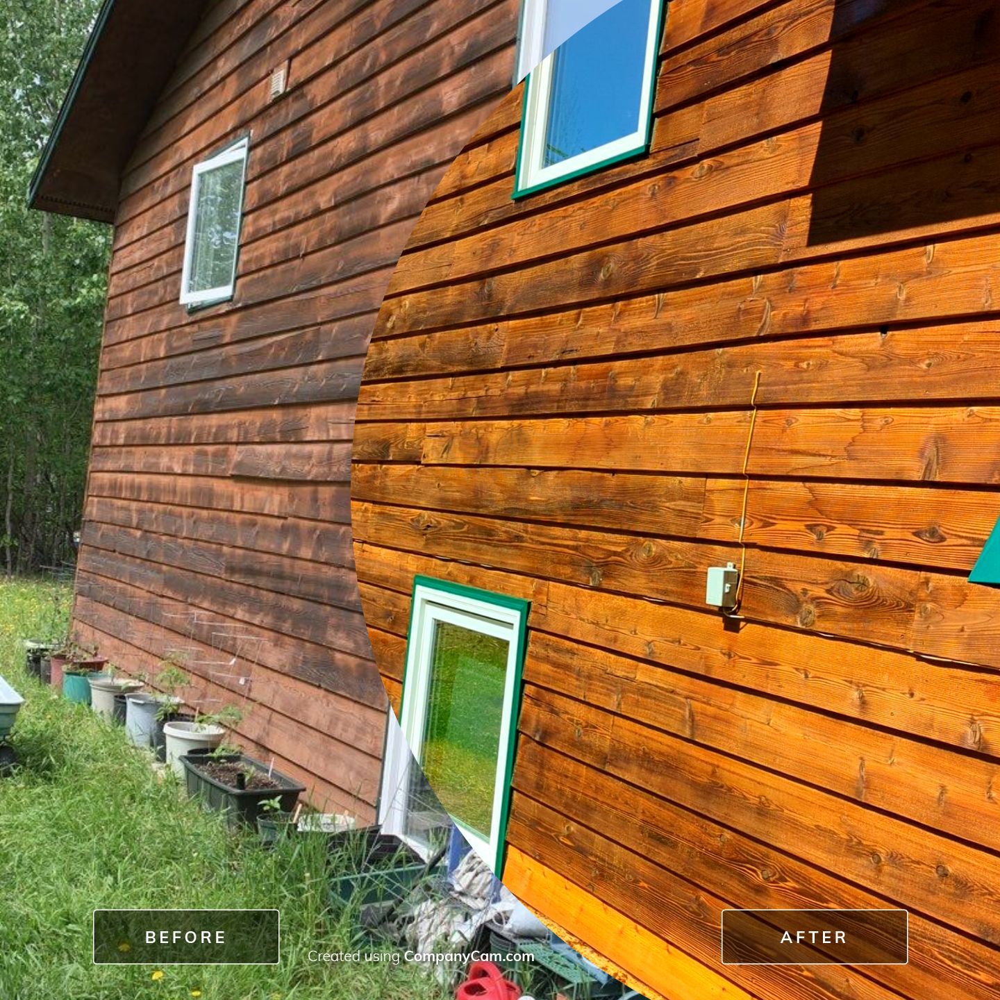 Wood Siding Restoration by Midnight Sun Painting