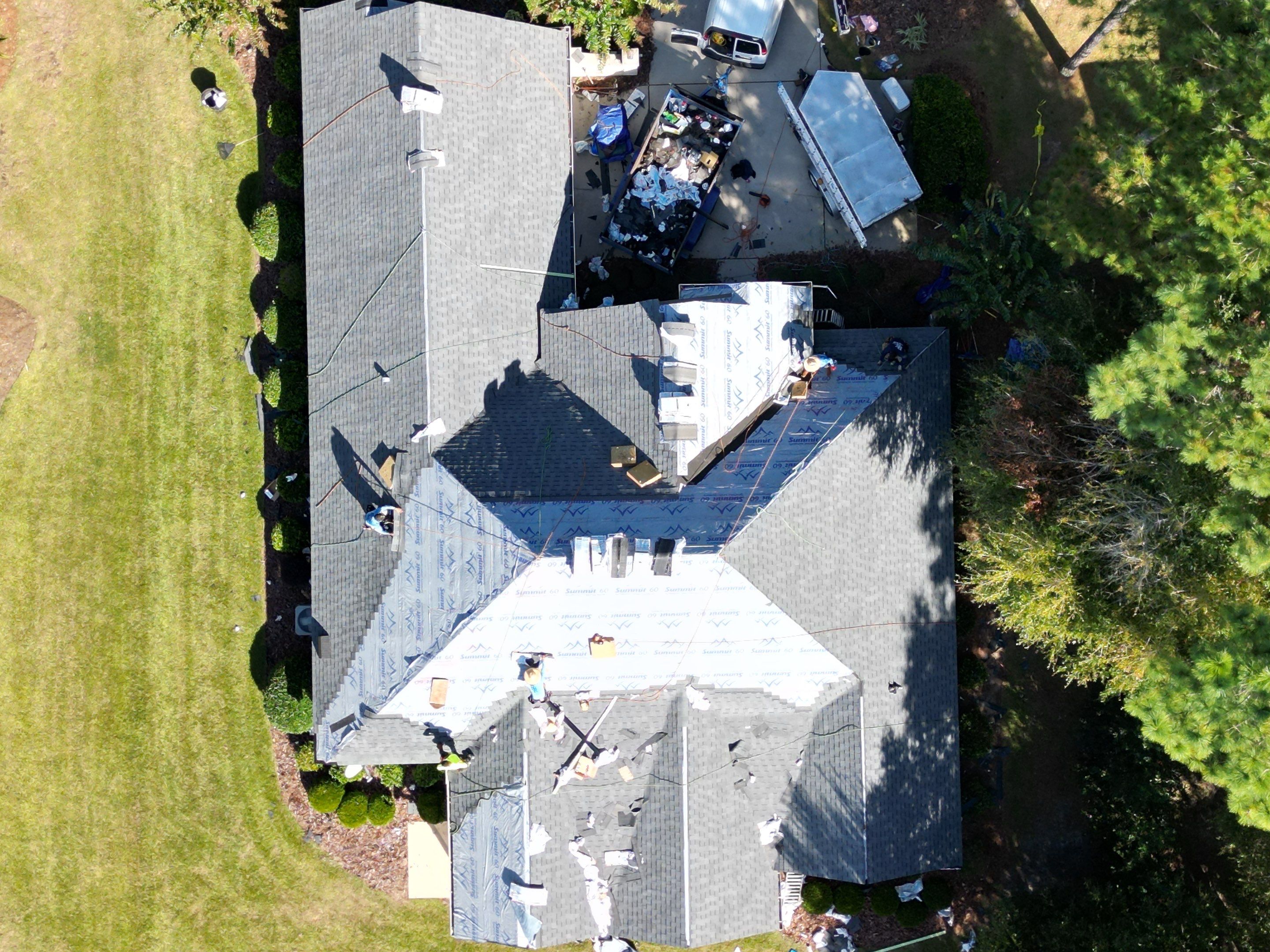 Residential Roofing Installation using Atlas Pinnacle Pristine Pewter by Talya Roofing