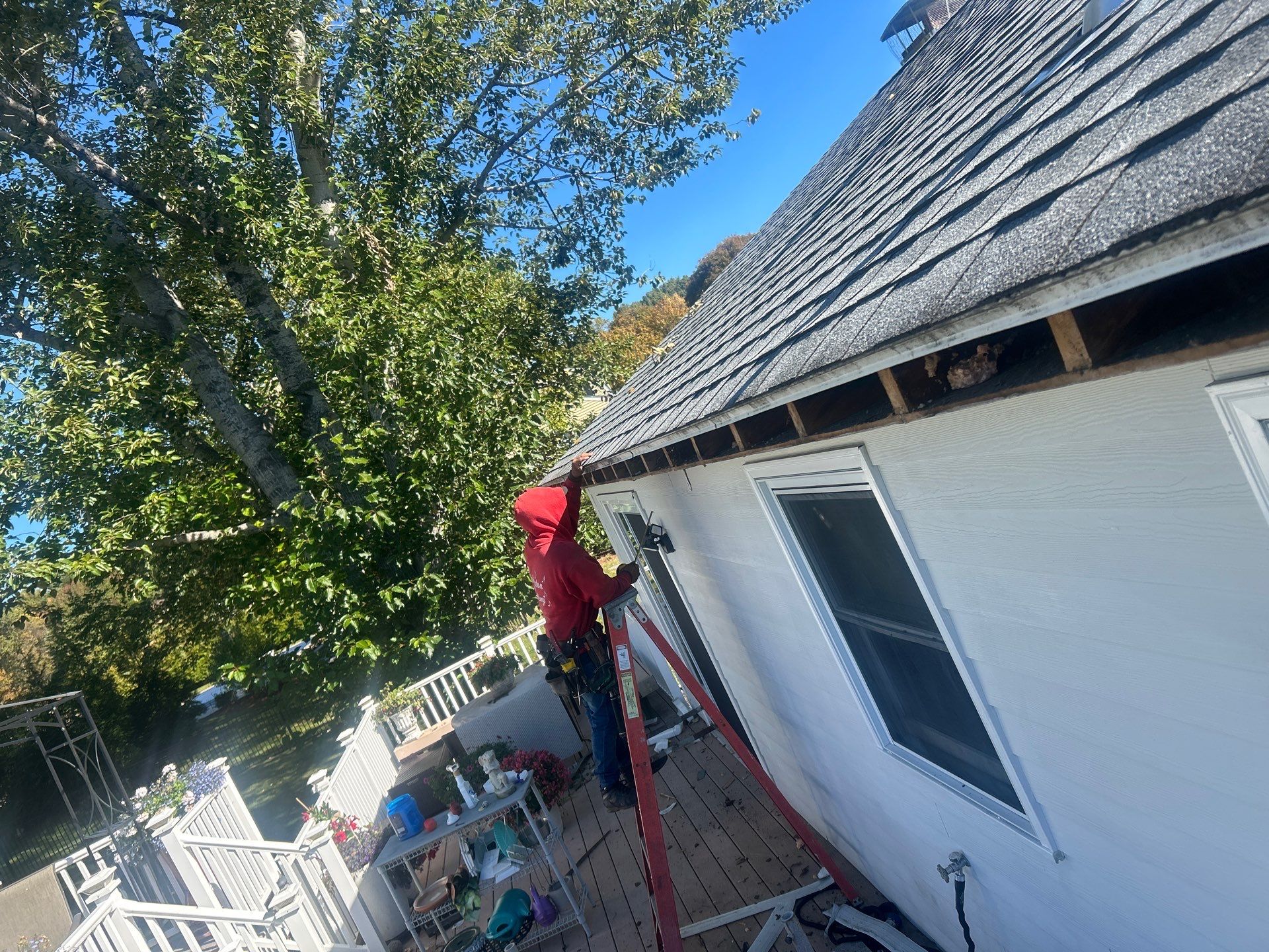 Seamless Black Gutter & Fascia Upgrade | Methuen, MA by Mighty Dog Roofing of Greater Middlesex County