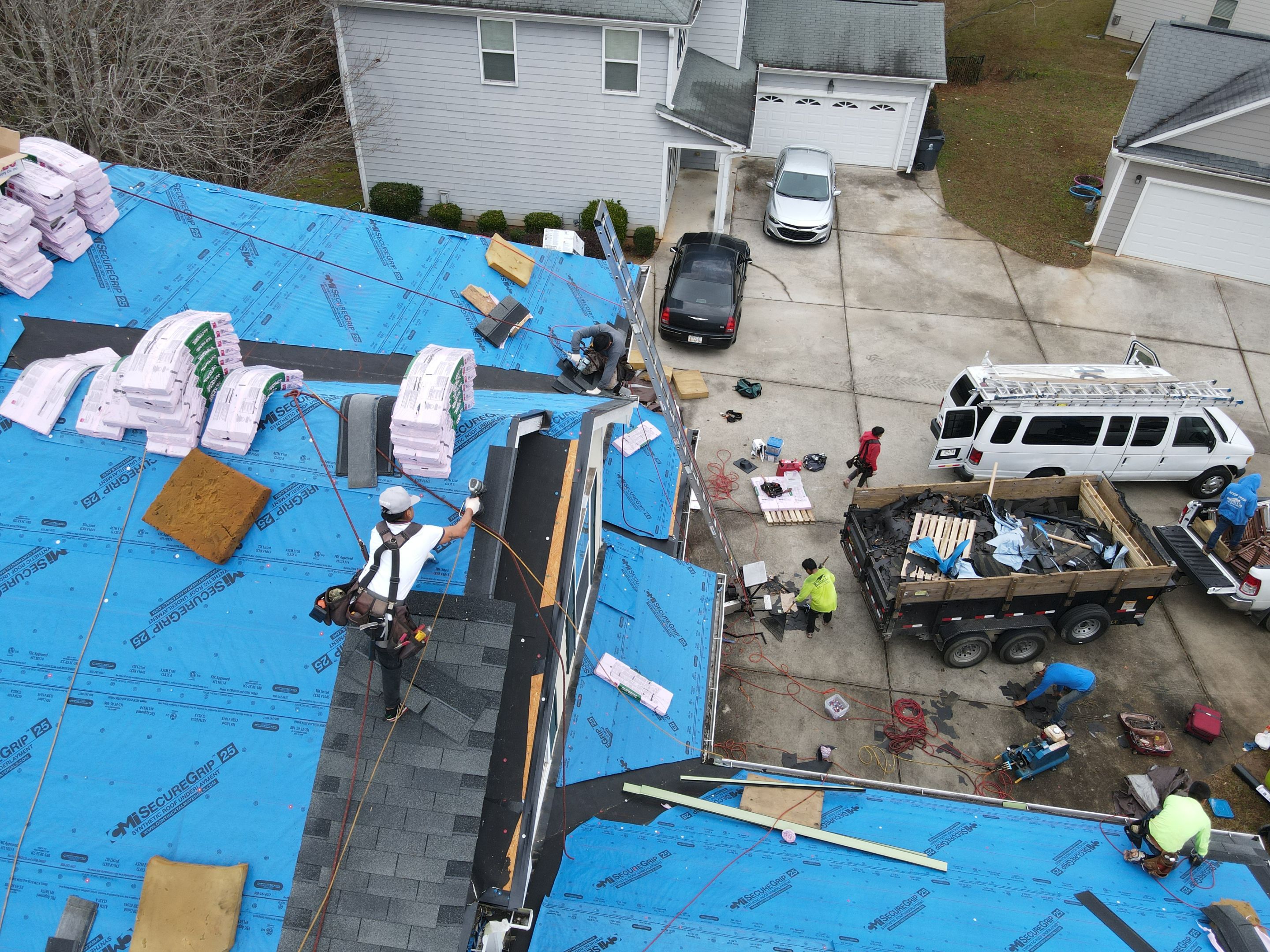 Residential Roofing Installation using Owens Corning by Inspector Roofing and Restoration