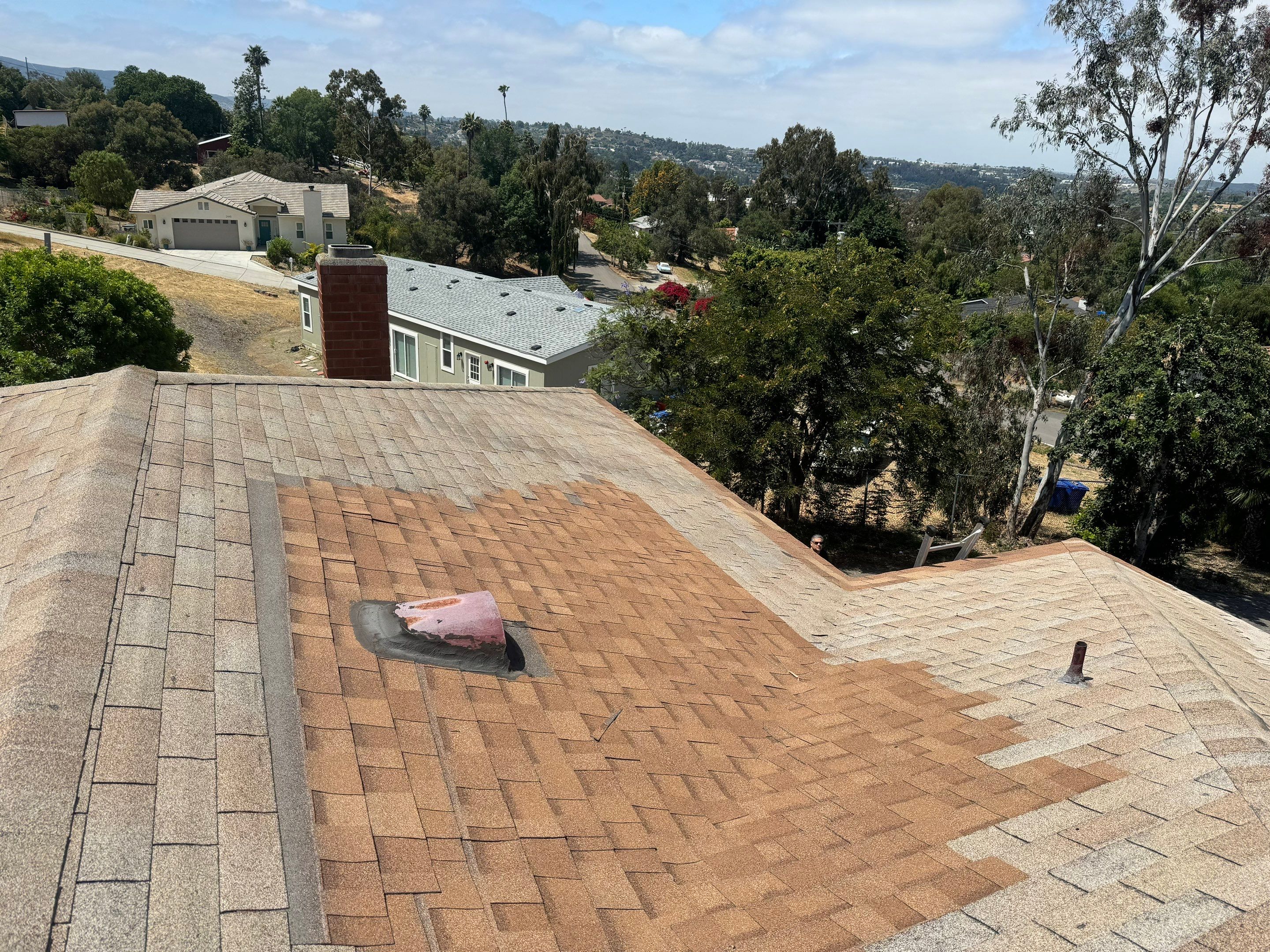 Vista, CA | Shingle Roof Replacement with Structural Wood Repairs and Solar Attic Ventilation by Zenith Roofing Services