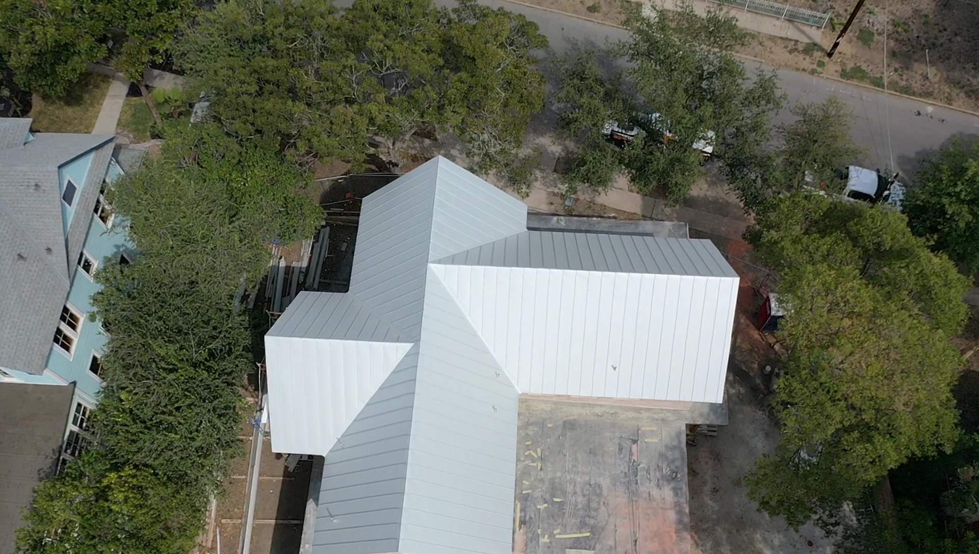 Residential Metal Roof Installation using McElroy Metal by Premier Roofing and Contracting