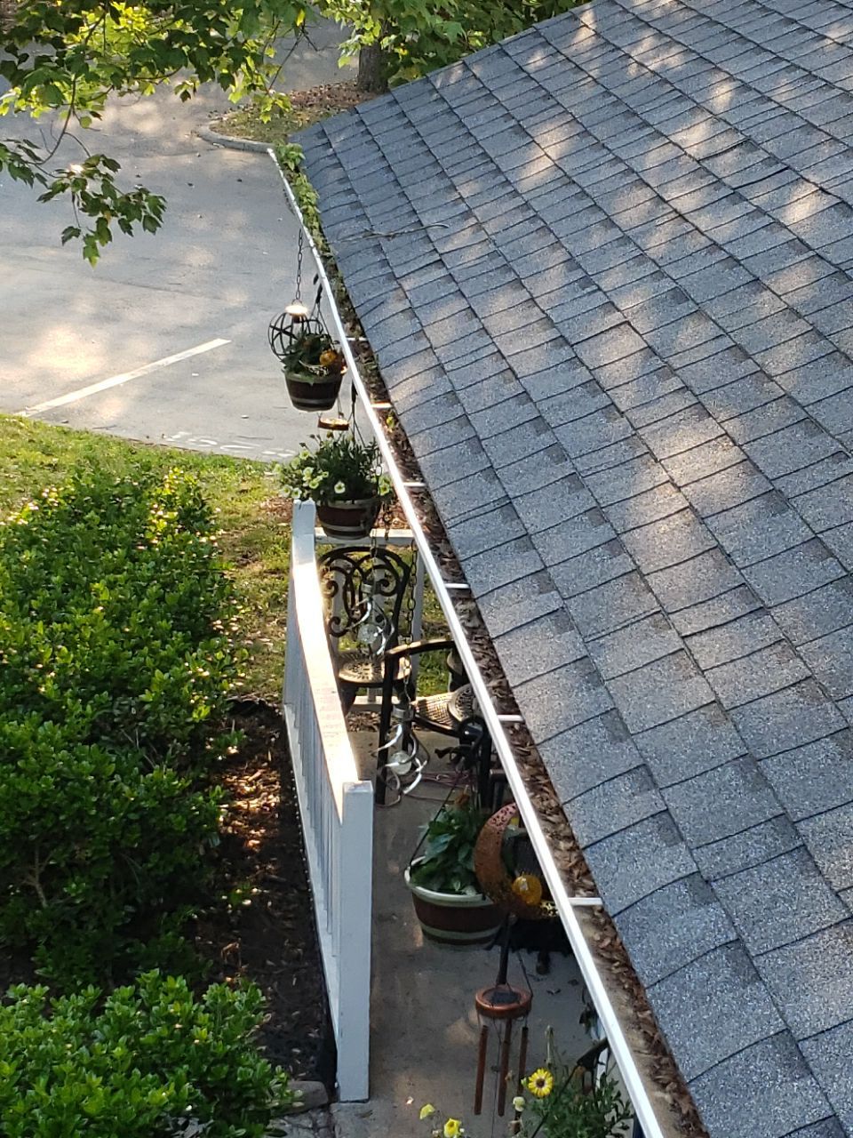 Gutter Cleaning using water by Power Wash Masters LLC