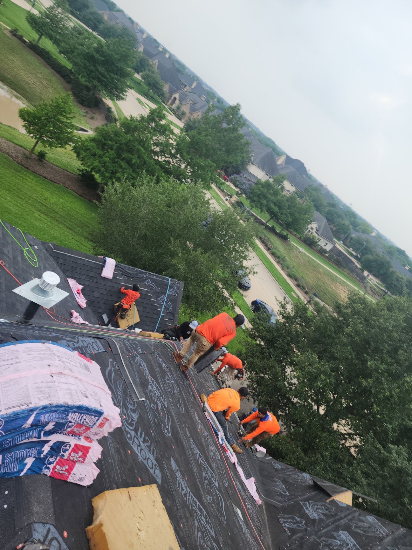 Residential Roofing Installation using Owen's Corning Duration (Lifetime) Shingles by Roof Repair Company
