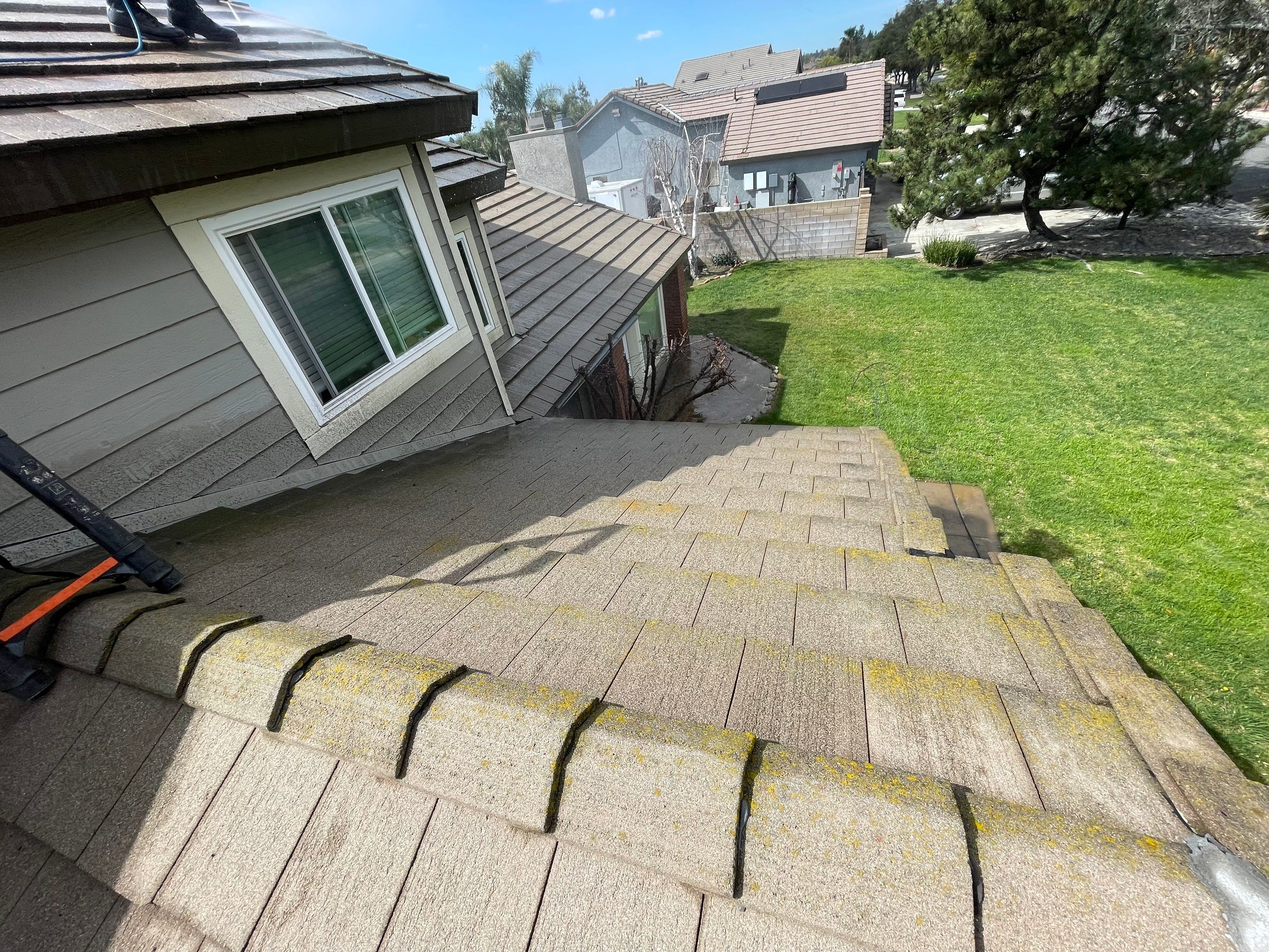 Roof Washing in Rancho Cucamonga Ca by Palm Coast Solar Cleaning
