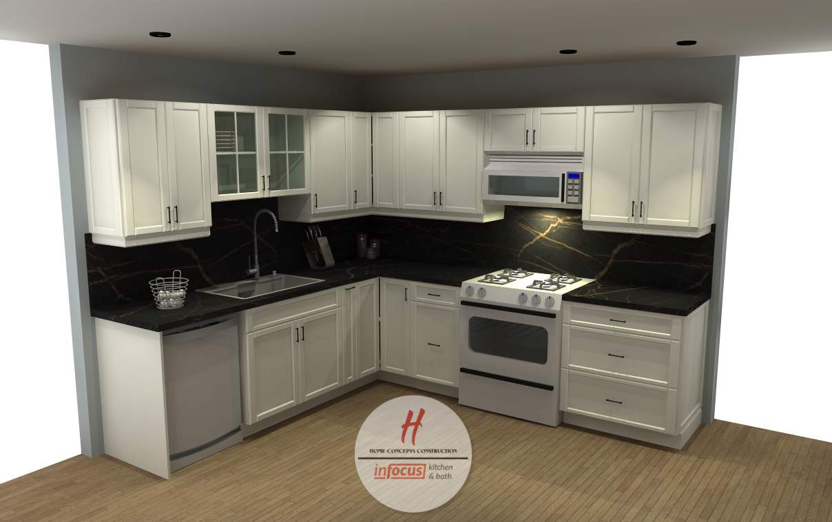 Kitchen Remodel using Cabinets by Home Concepts Construction