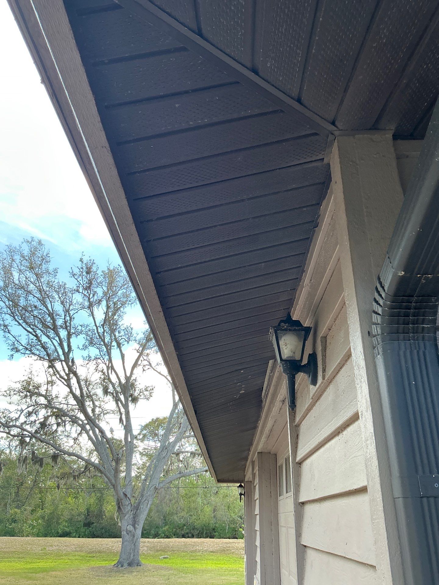 New Musket Brown Soffit Installation in Sarasota FL by Gutter Professors