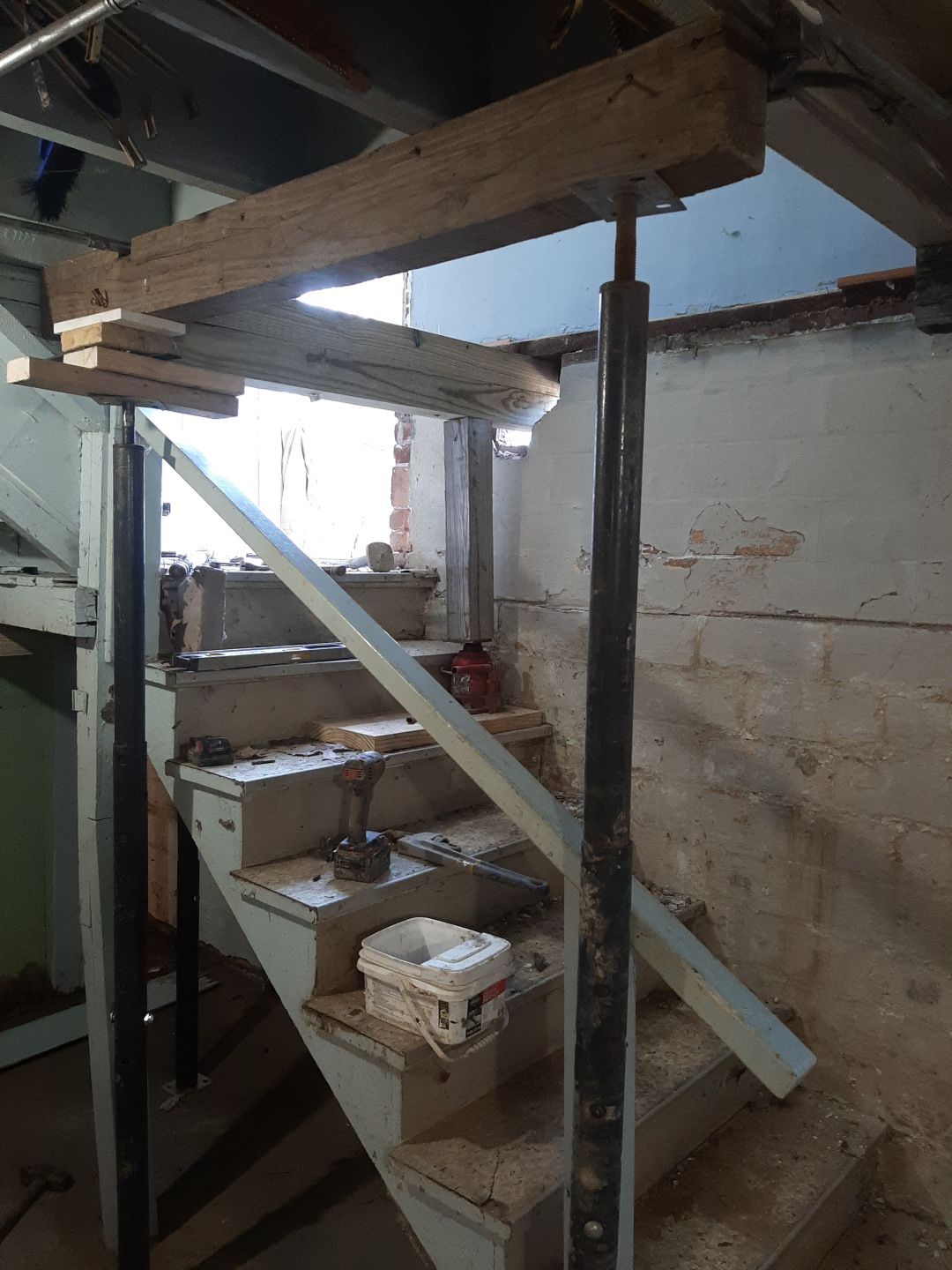 Basement Wall Rebuild with Exterior Waterproofing by Toledo Basement Repair