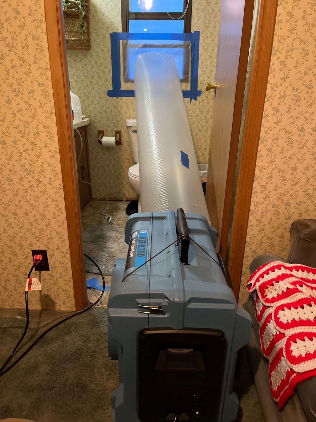 Water Damage in Trailer by Chicagoland Water Medics