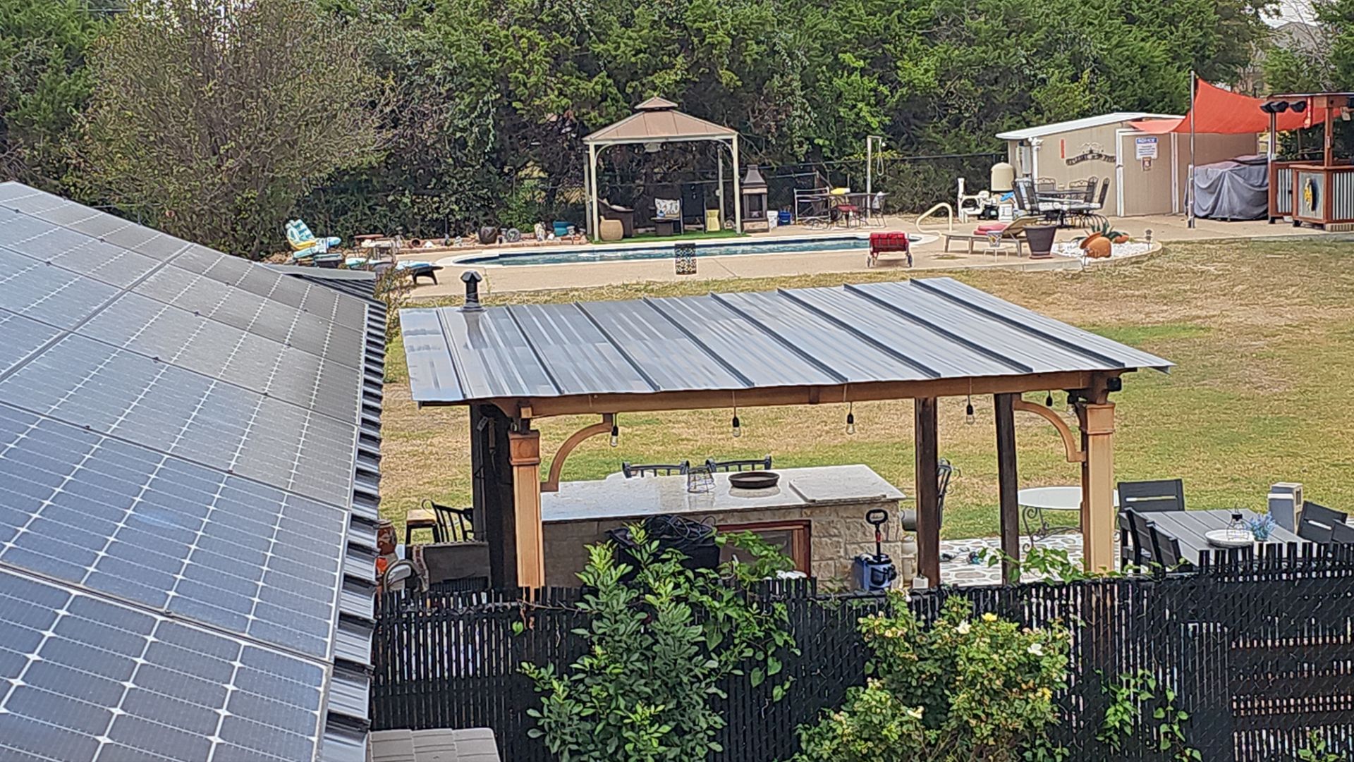 Residential Roof Replacement using 24 GA Double-Lock - Matte Black by Action Exteriors Austin