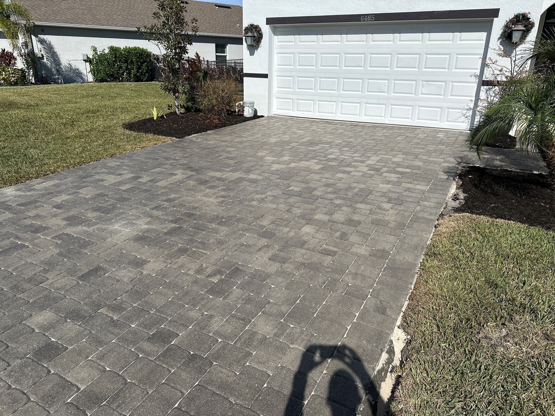 2-Story House Wash & Paver Driveway Cleaning in Trevesta Community, Palmetto, FL | Sunshine AquaWash by Sunshine AquaWash
