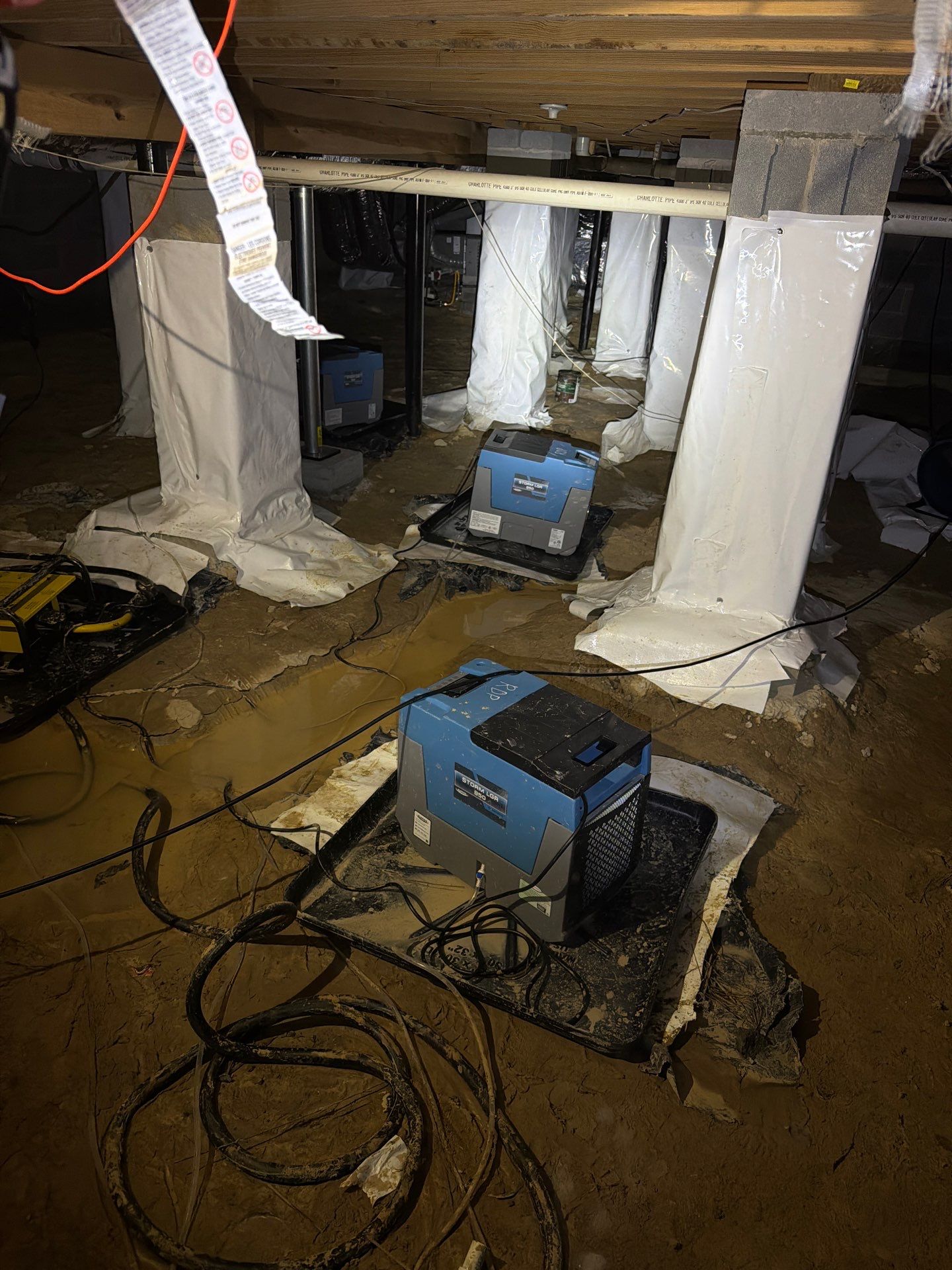 Alpharetta Crawlspace Water Damage Restoration with Vapor Barrier Installation by Restoration Damage Pros of Atlanta