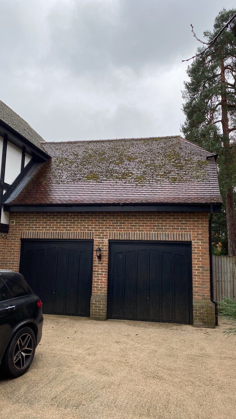 Roof Clean using Honda 15lpm Low Pressure Washing Machine by Ges Exterior Cleaning ltd