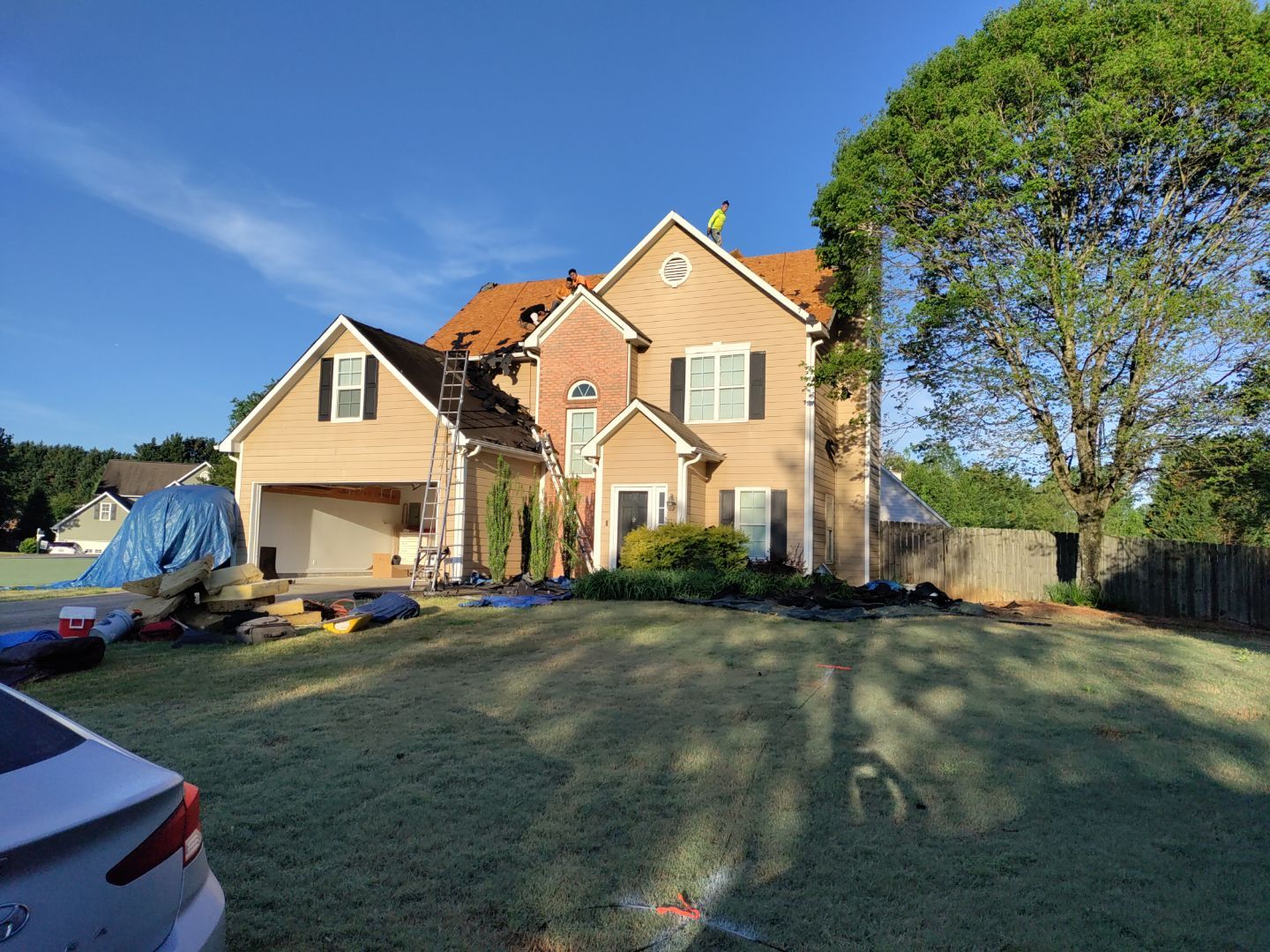 Residential Roof Replacement using Owens Corning TreDef Duration Williamsburg Grey by Inspector Roofing and Restoration