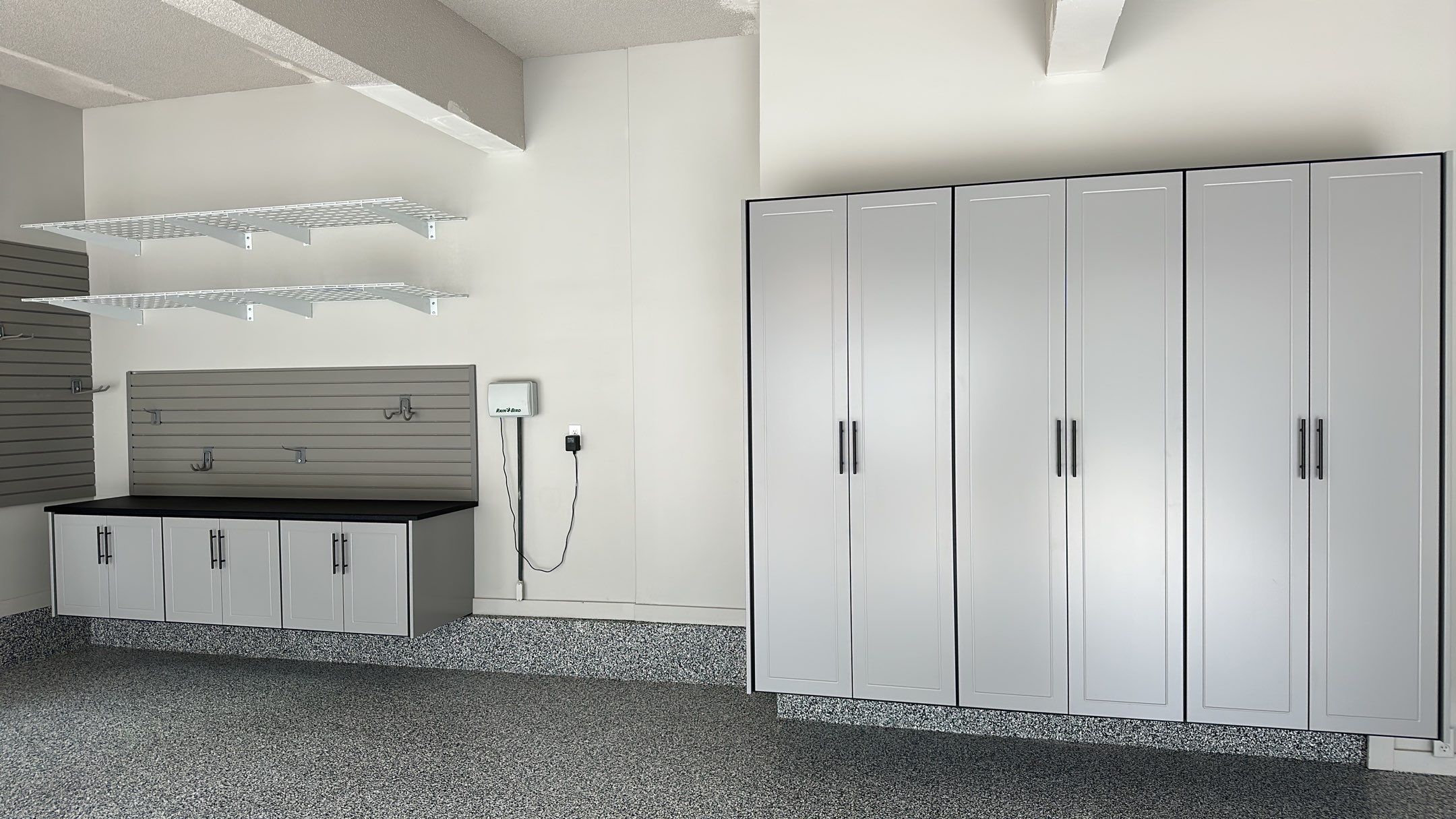 Julie H. upgraded her garage with our cabinets and wall storage options  by Banner Garage