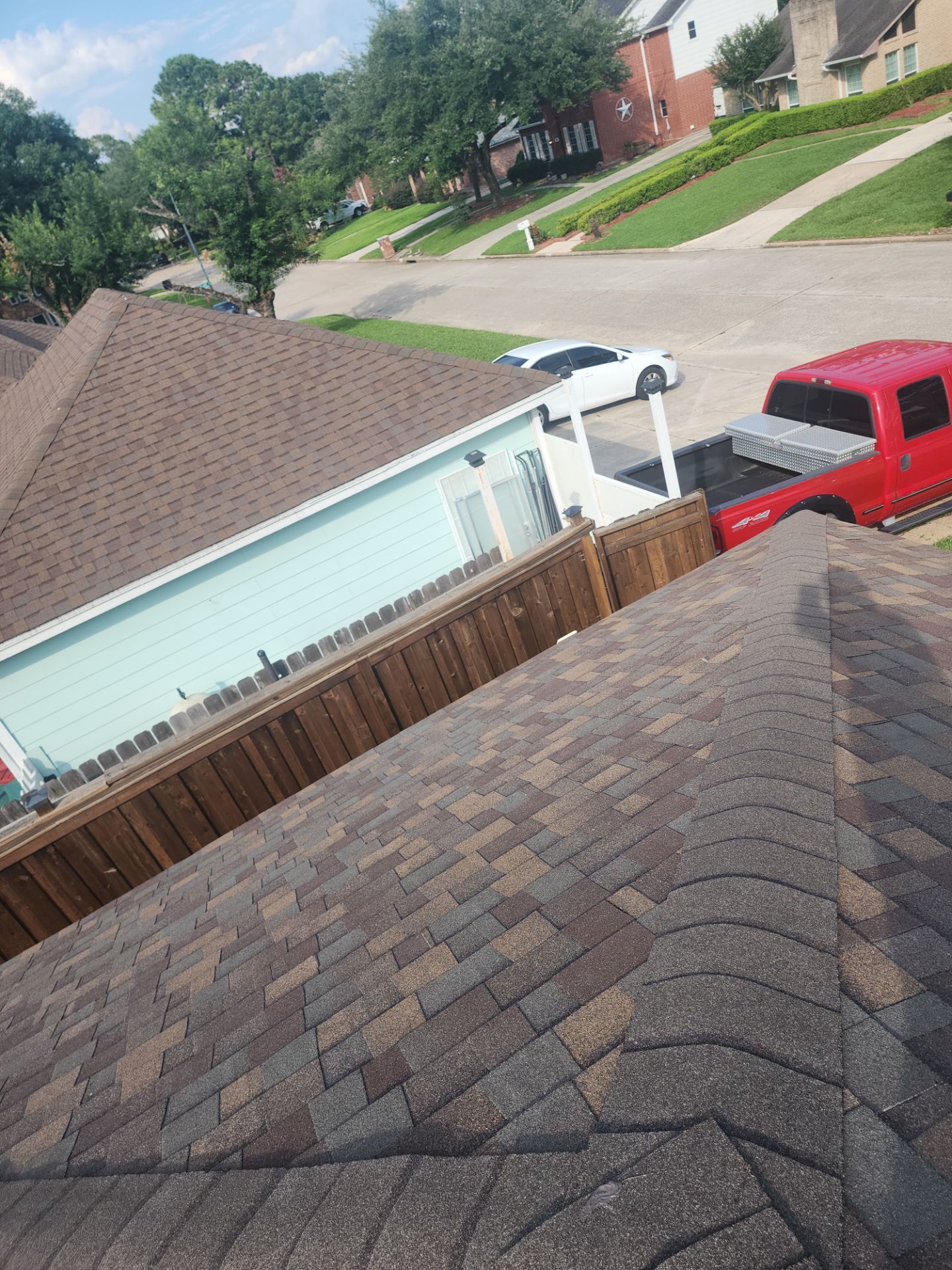 Residential Roofing Installation using Owen's Corning Duration (Lifetime) Shingles by Roof Repair Company