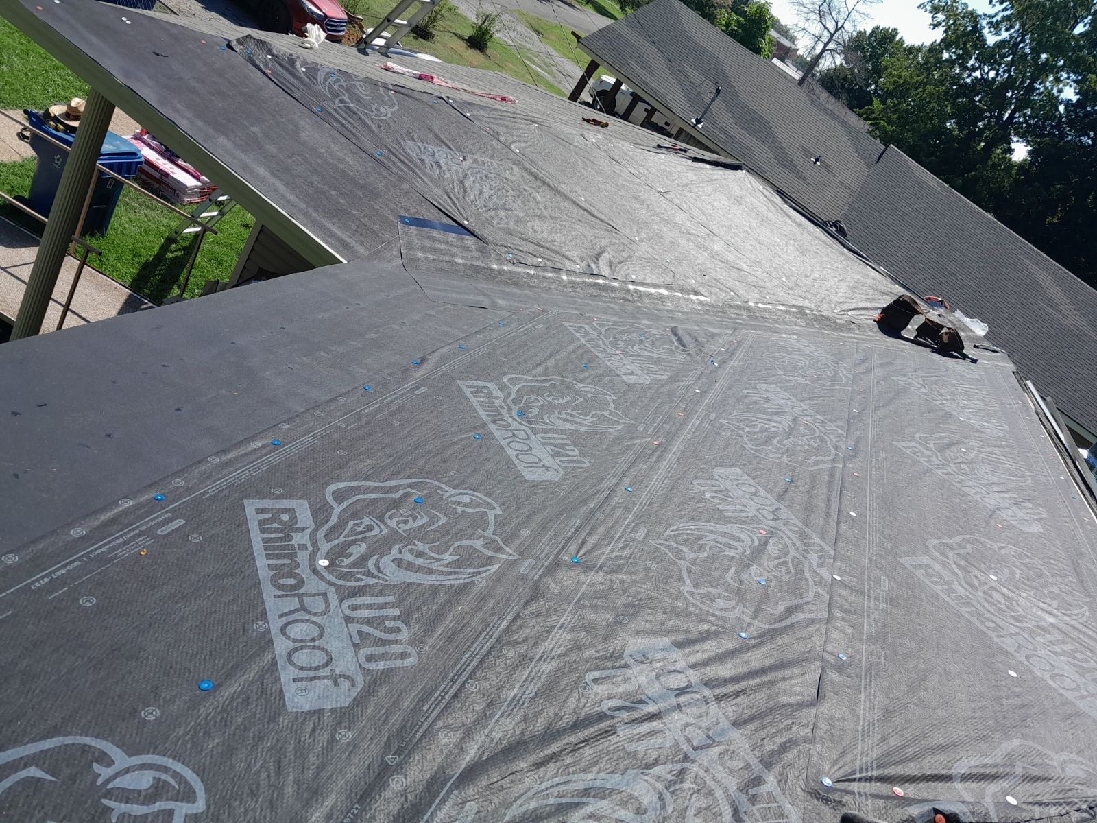 Hail damage & tornado damage restoration.  by In & Out Construction & Remodeling, LLC