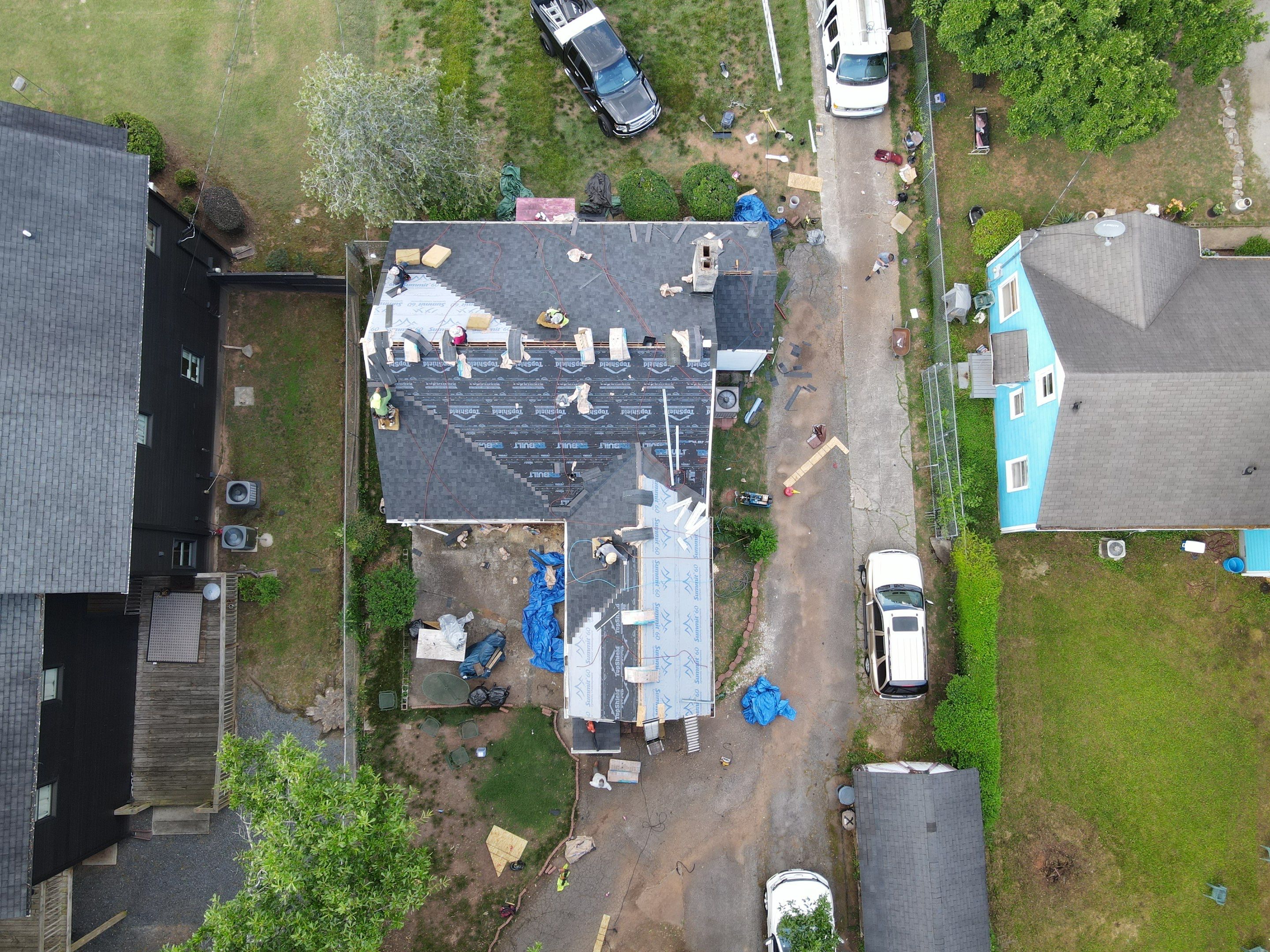 NEW roof, ALL NEW decking, and ALL NEW gutters by Nailed It Roofing & Remodeling LLC
