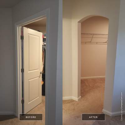 🚪✨ Seamless Closet Door Transformation! ✨🚪