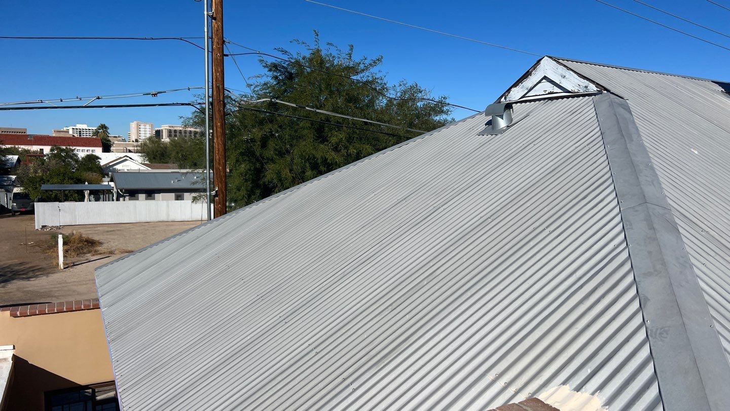 Metallic Silver Exposed Fastener by Reimagine Roofing