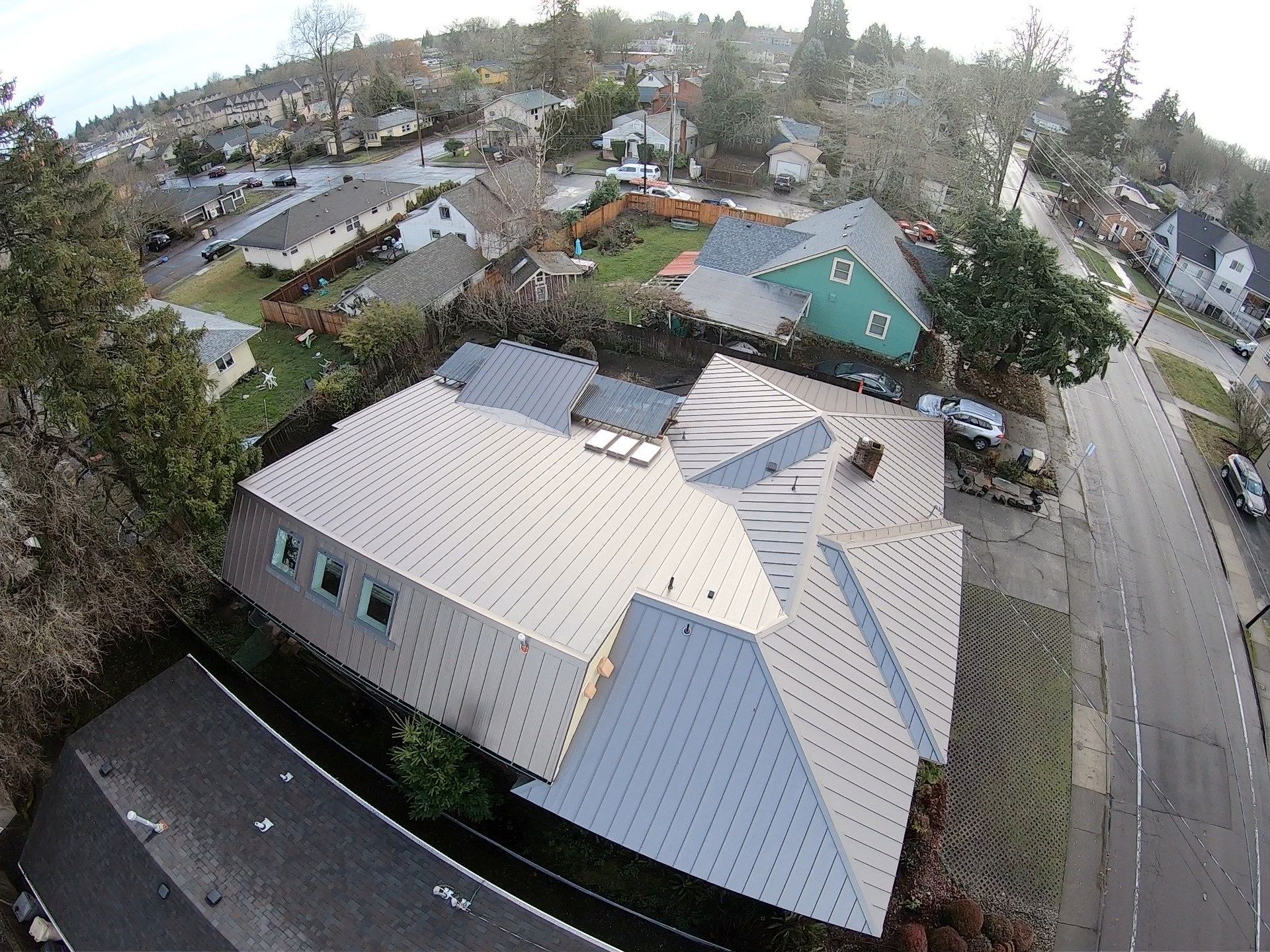 Taylor Metal Roof System Color: Vintage  by Orezona Building & Roofing Company, Inc.
