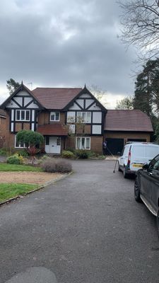 Roof Clean using Honda 15lpm Low Pressure Washing Machine
