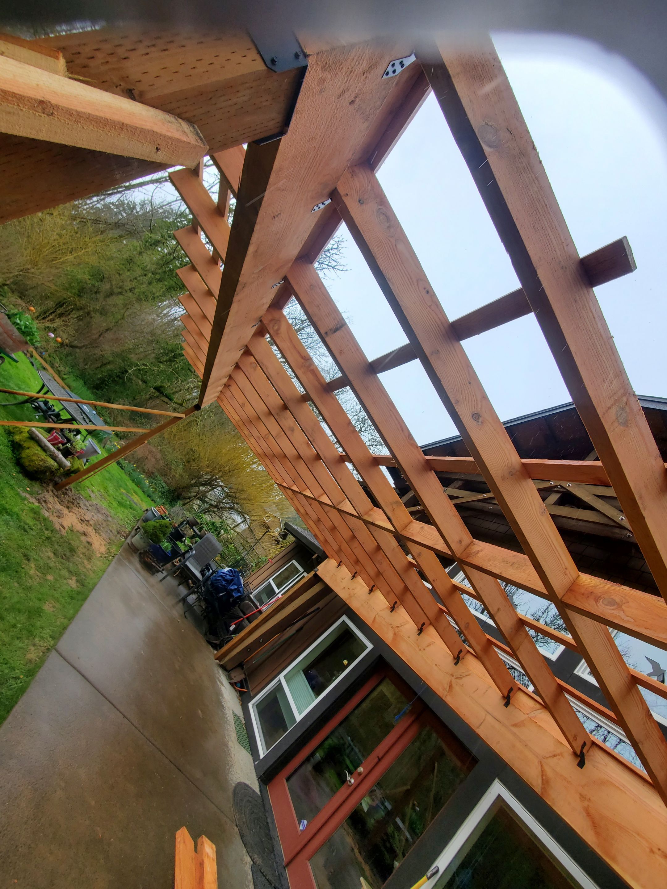 Hand-Milled Rough Sawn 20' X 15' Patio using Rough Sawn Lumber by Construction Now LLC