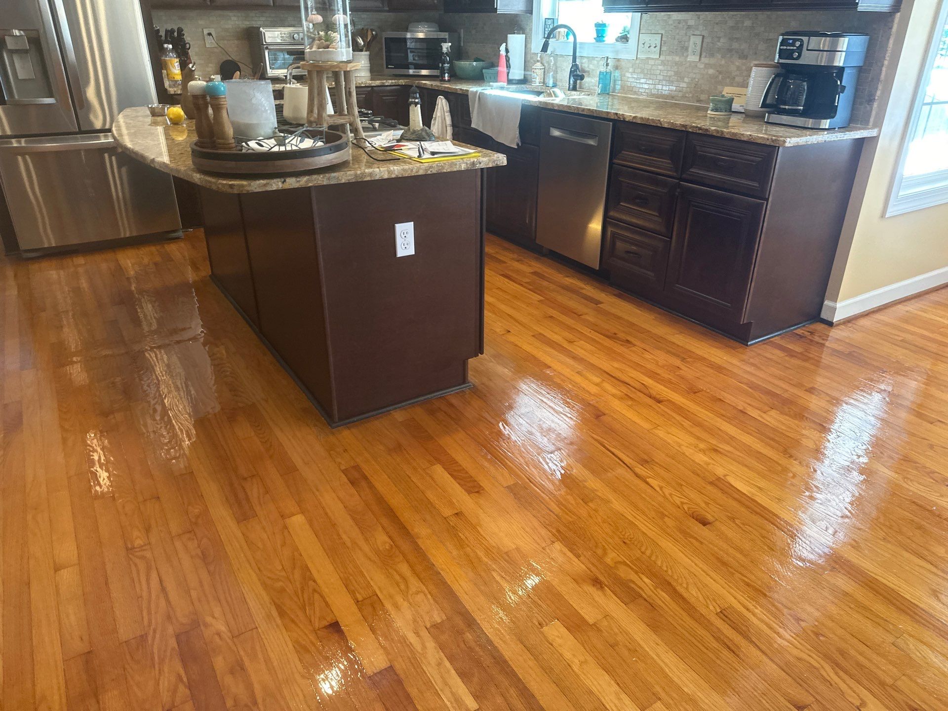 Hardwood Renewal  using Finish Em by Monster Clean